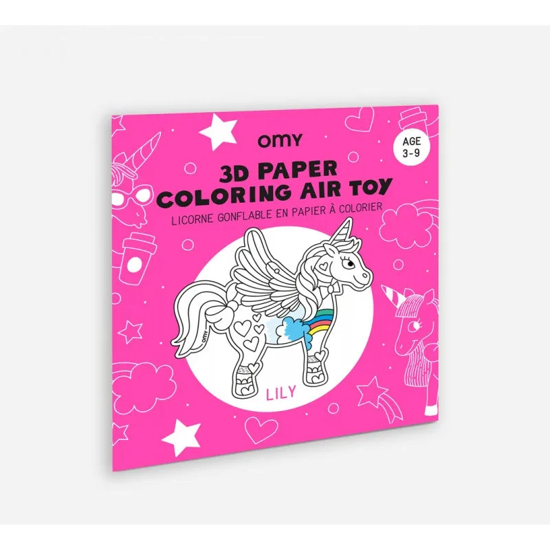 3D Air Toy Lily Unicorn