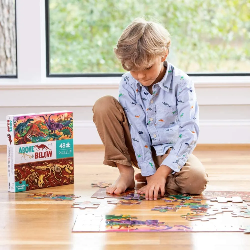 48-pc Above & Below-Dinosaur World