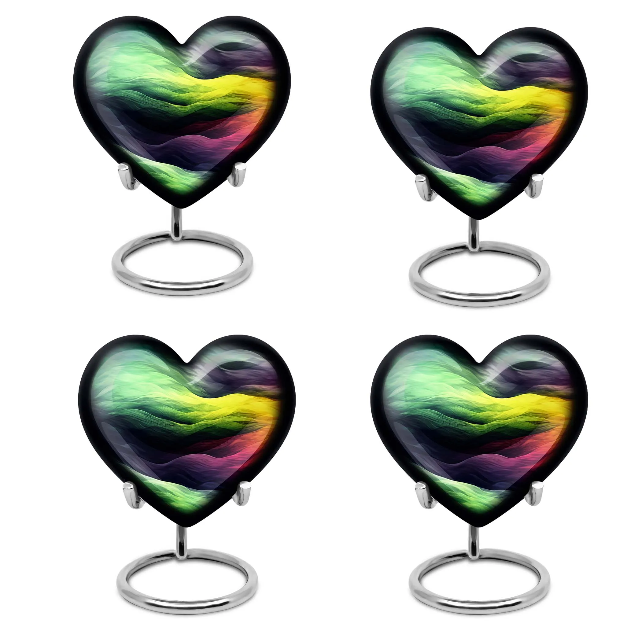 Abstract Memorial Urn For Ashes - Container For Human Ashes