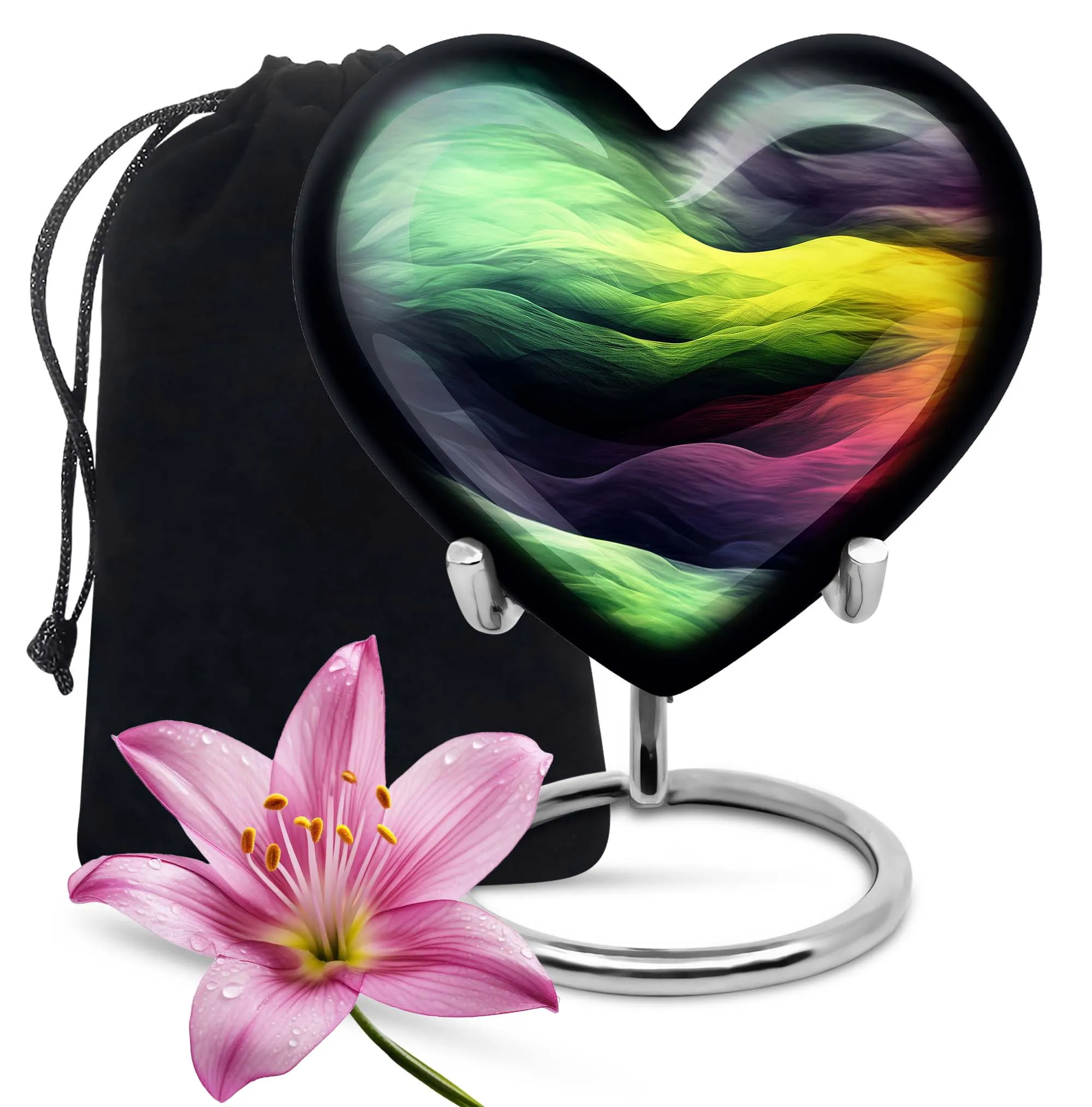 Abstract Memorial Urn For Ashes - Container For Human Ashes