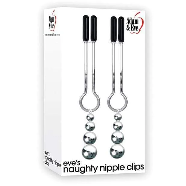 Adam & Eve -  Eve's Naughty Nipple Clamps (Silver)