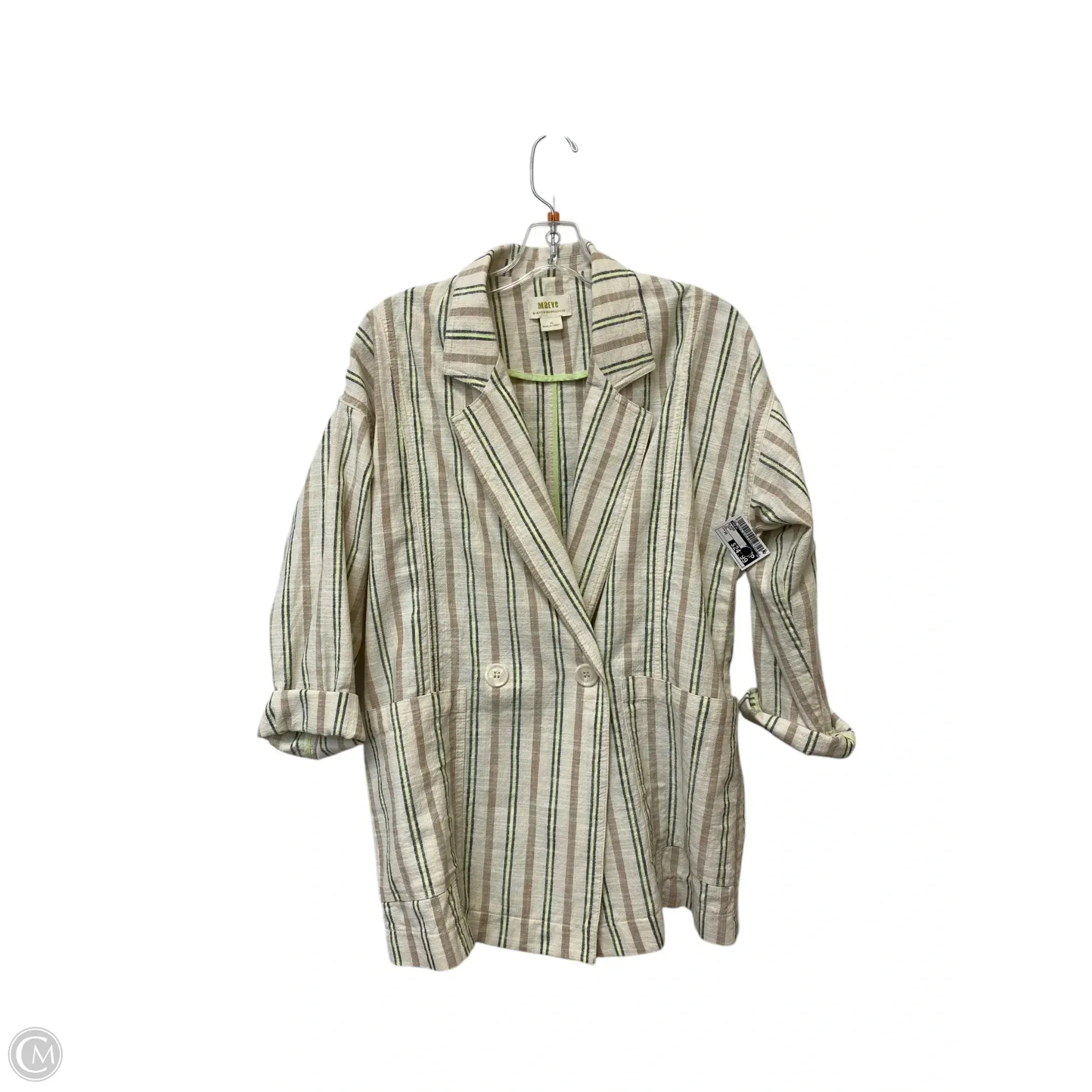 Blazer By Maeve In Cream, Size: Xs