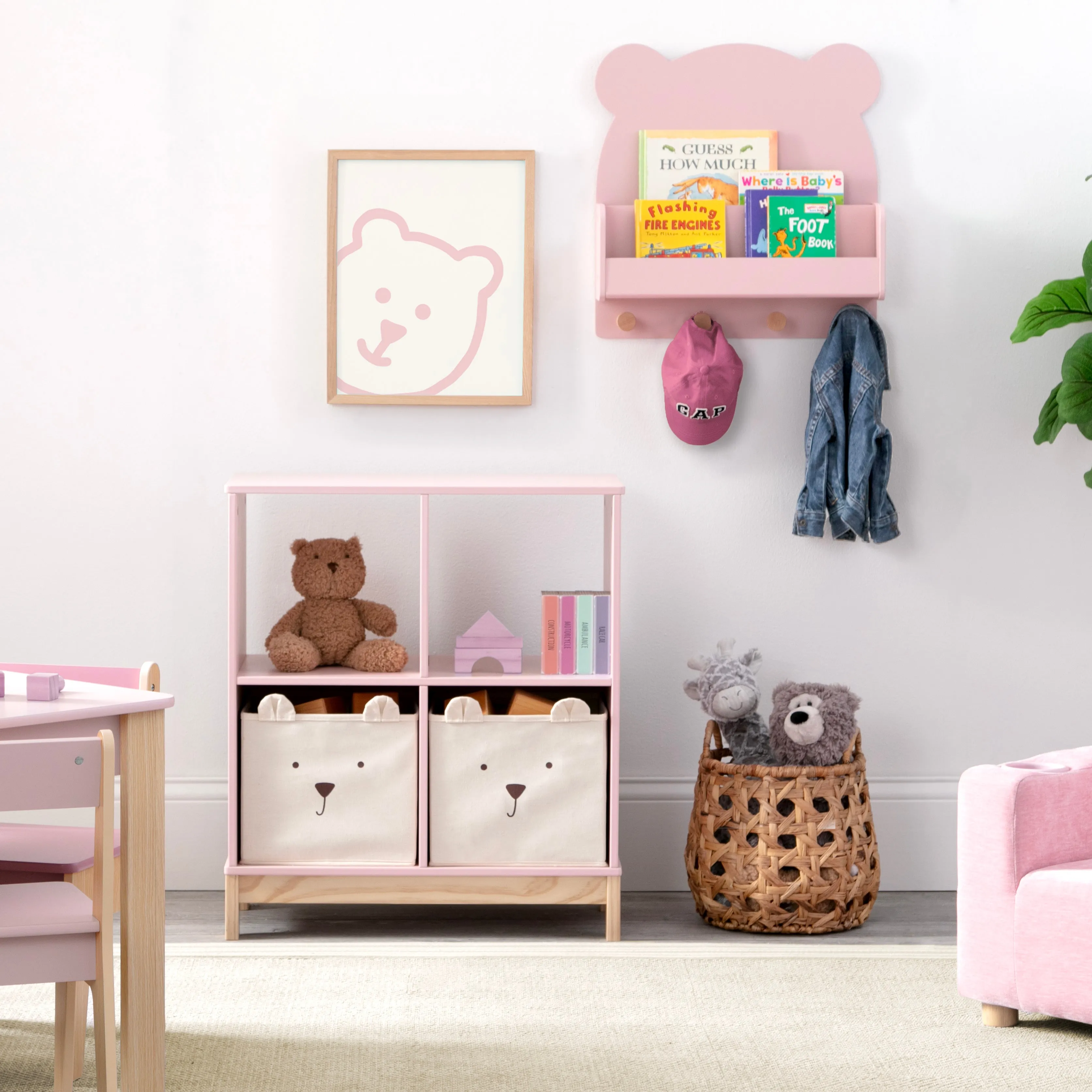 Brannan Bear Bookcase with Bins