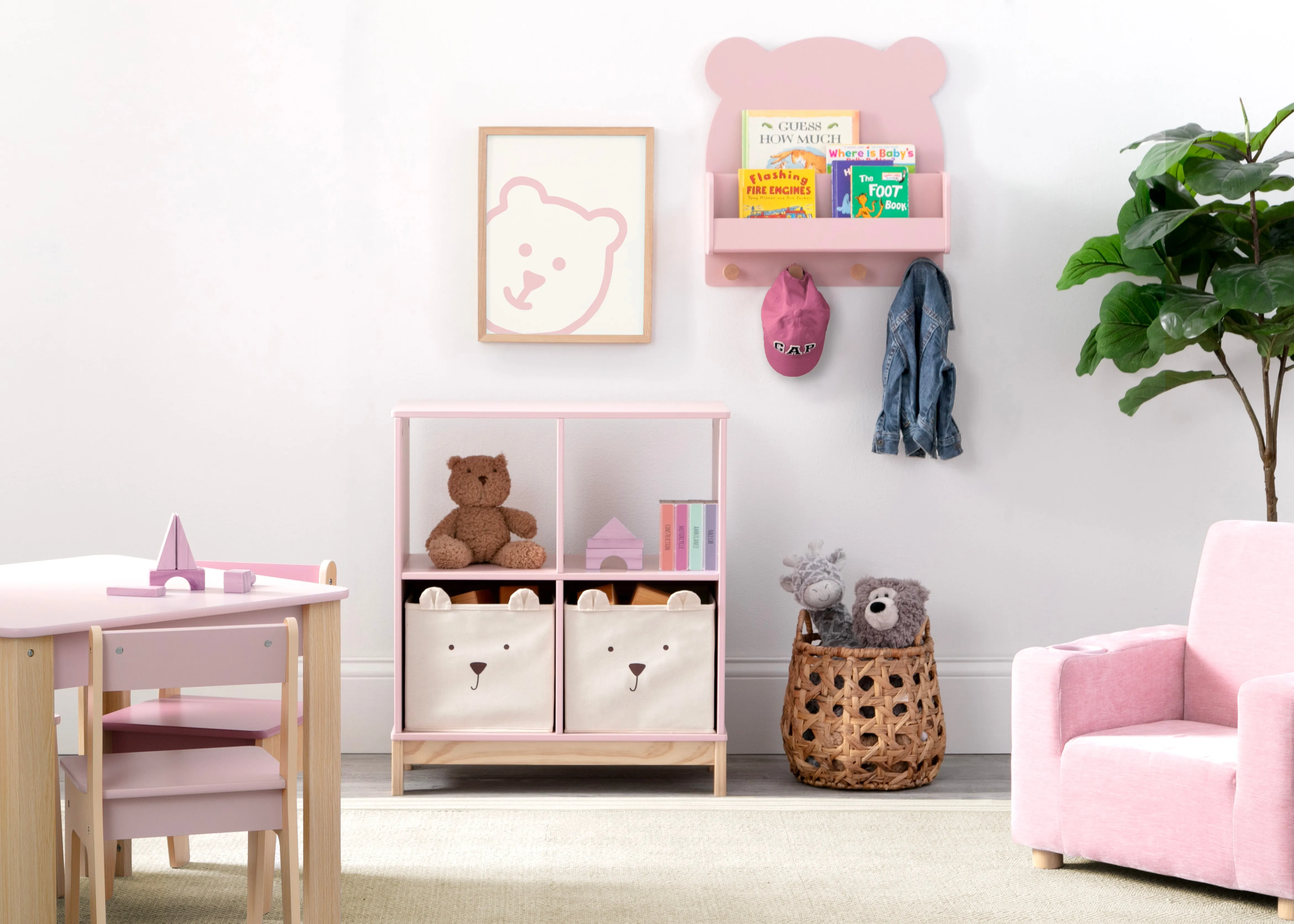 Brannan Bear Bookcase with Bins
