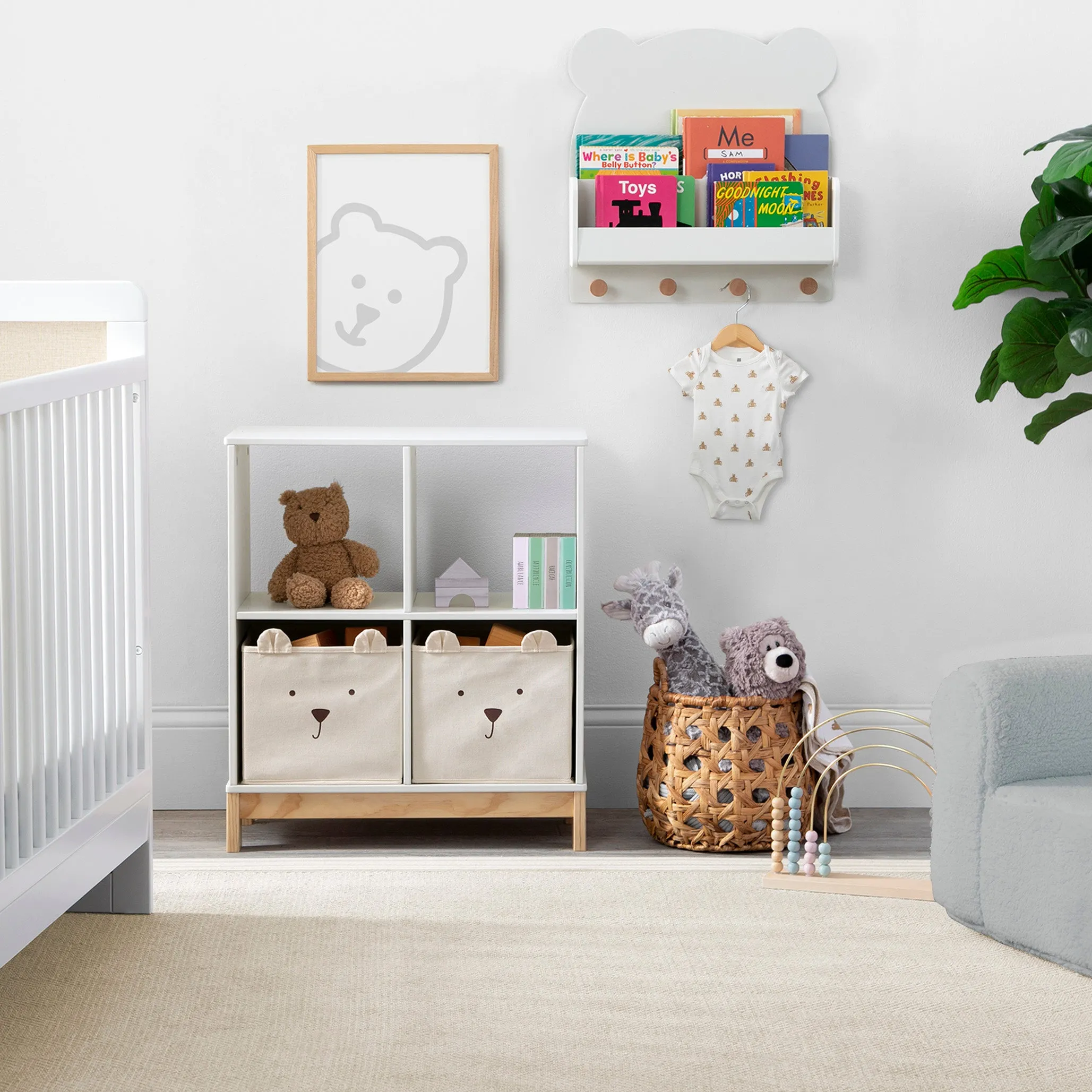 Brannan Bear Bookcase with Bins