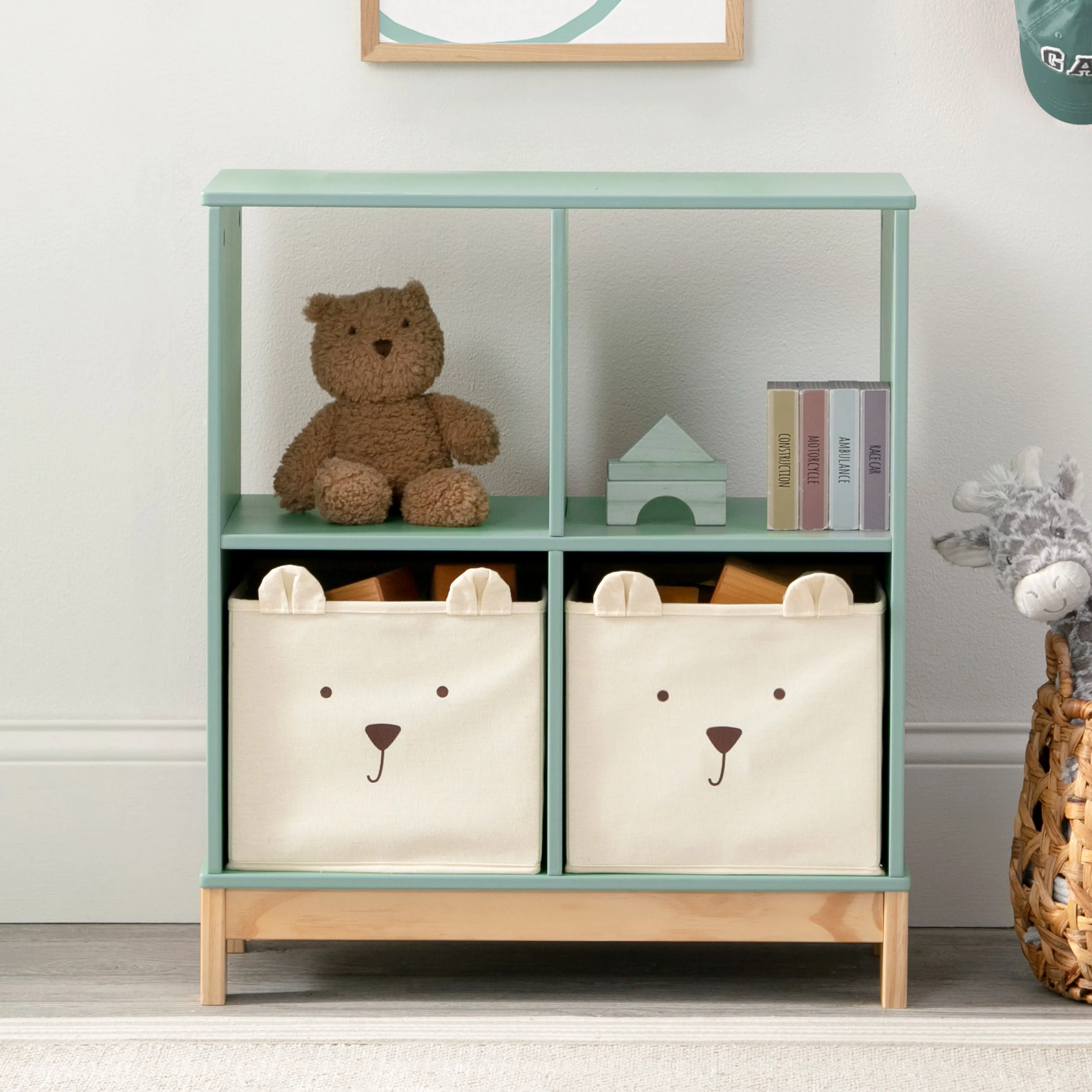 Brannan Bear Bookcase with Bins