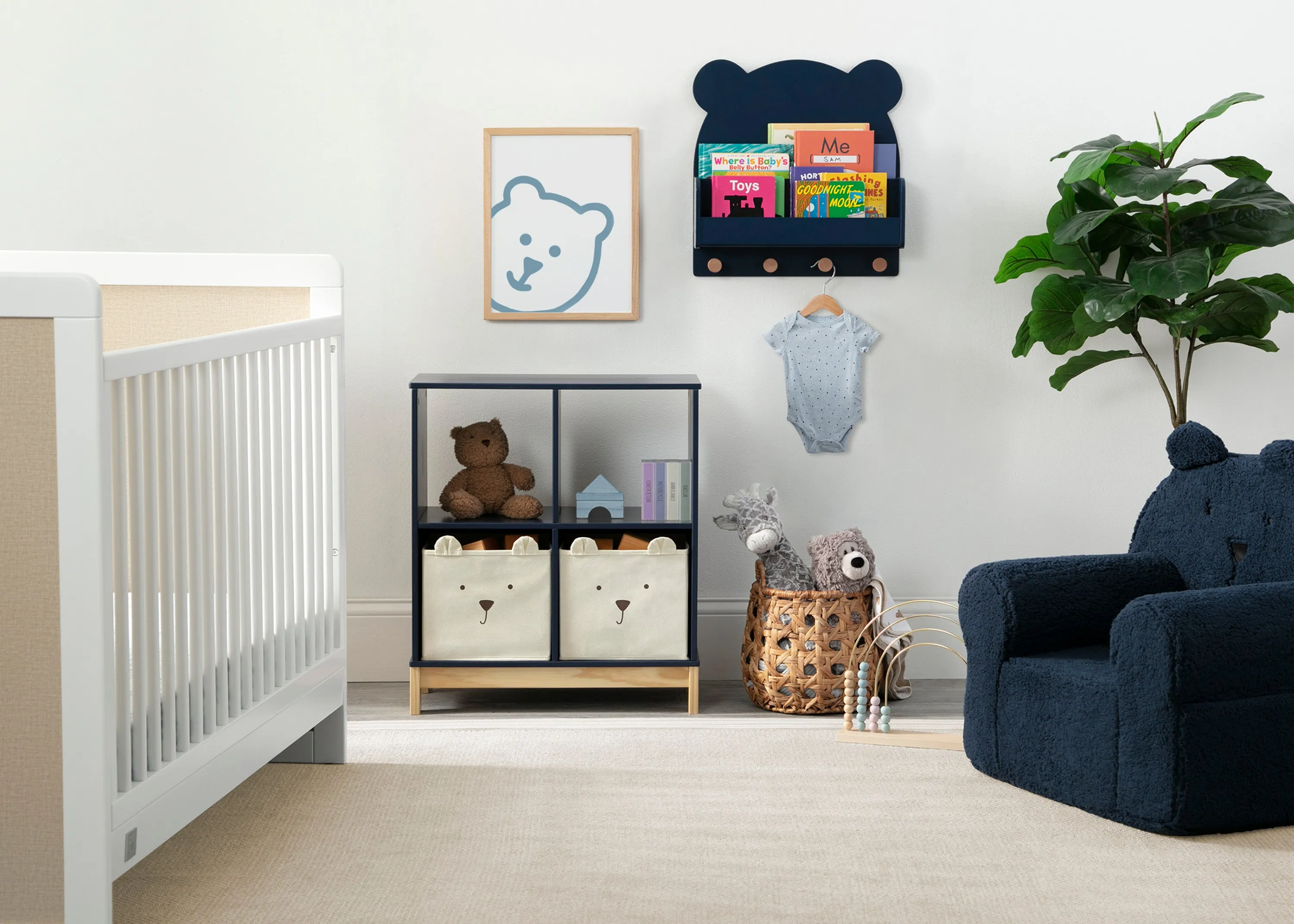 Brannan Bear Bookcase with Bins