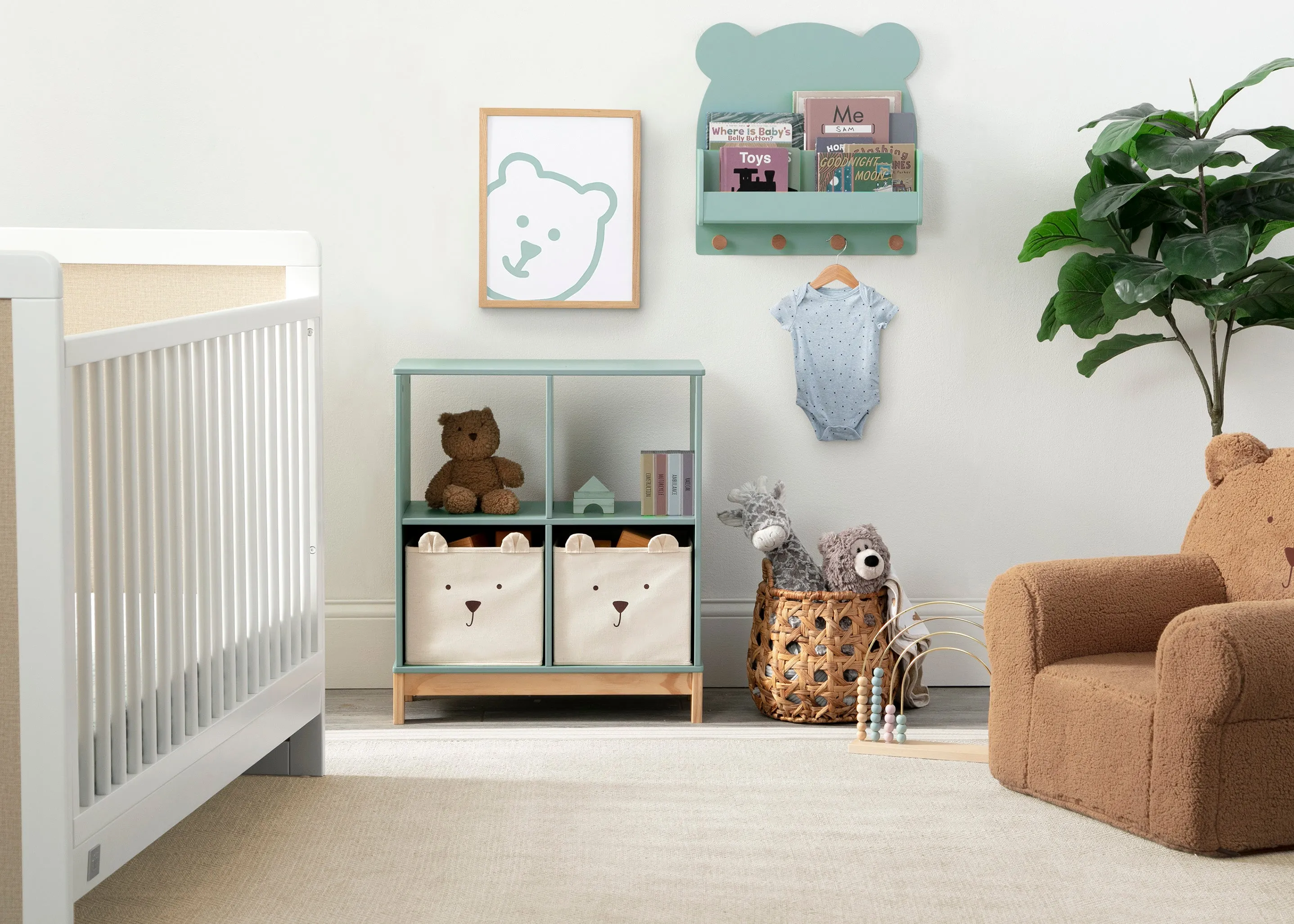 Brannan Bear Bookcase with Bins