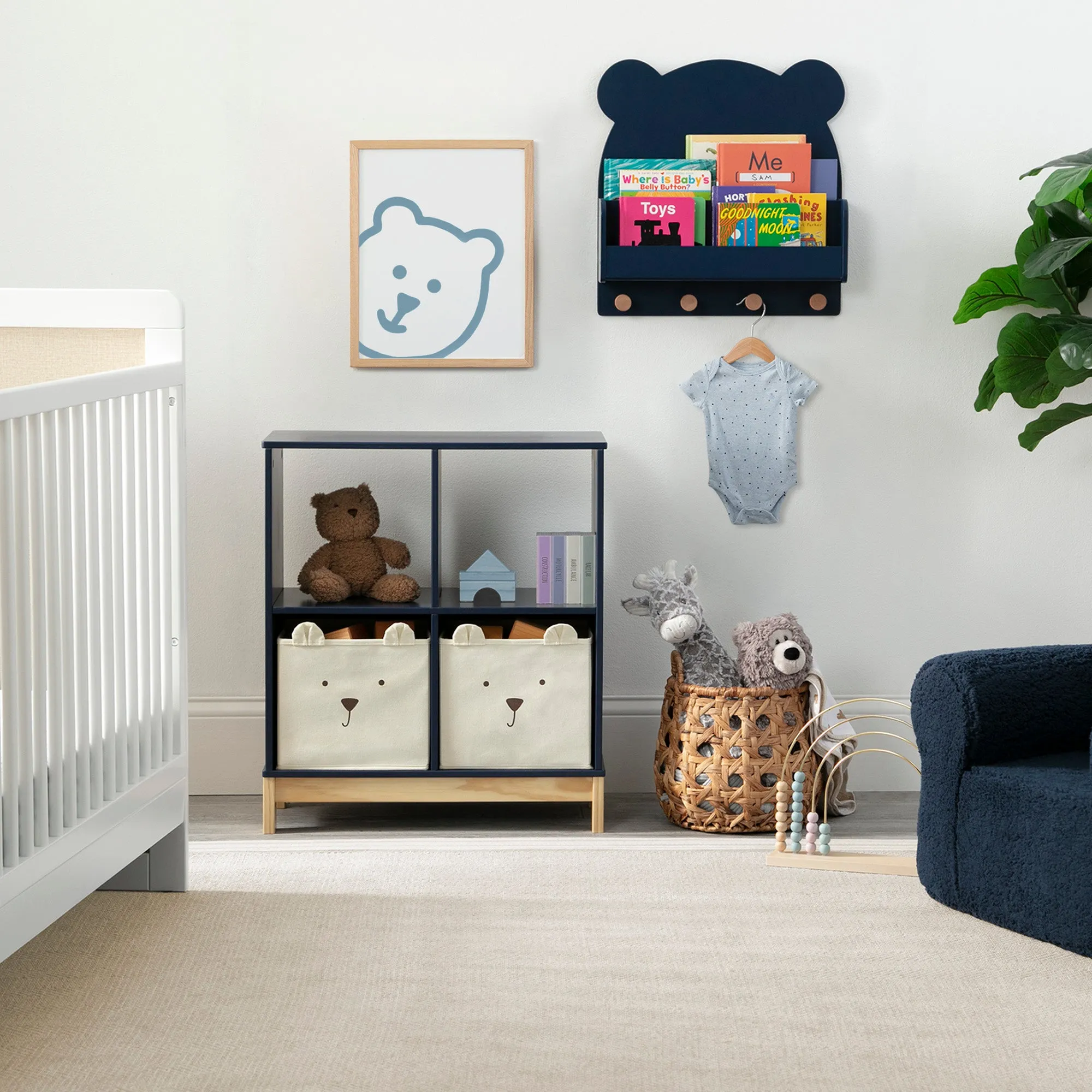 Brannan Bear Bookcase with Bins