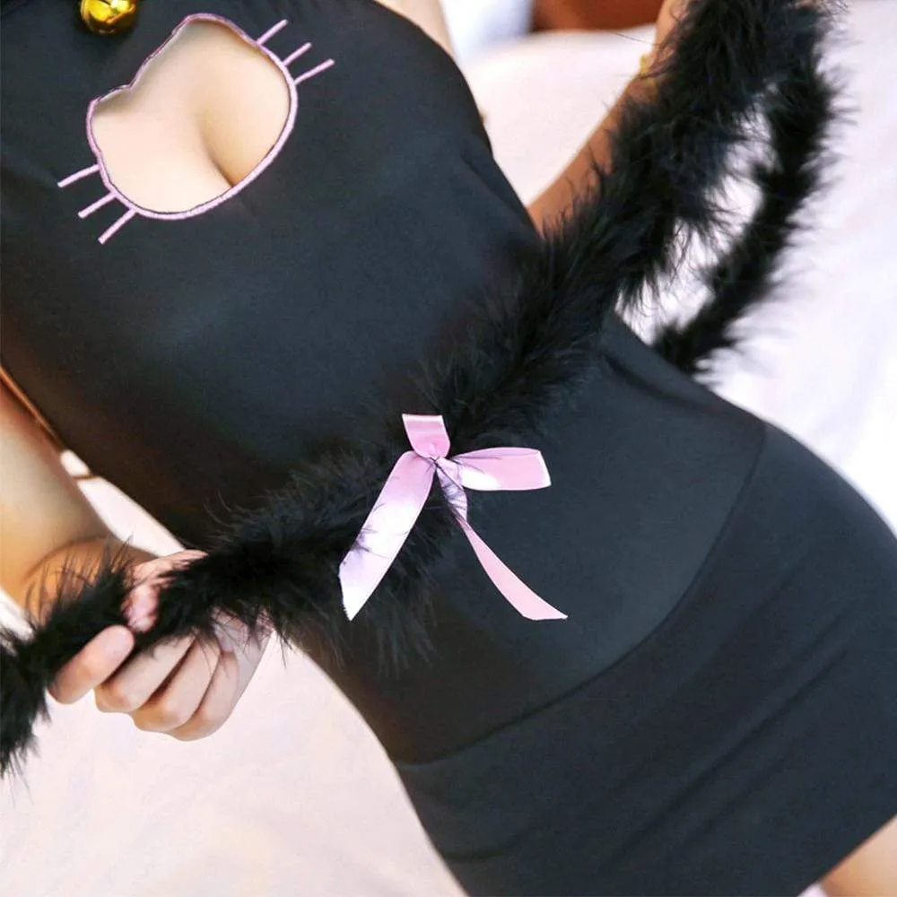 Day Dream - Starfire Super Cute Kitten Costume Set (Black)