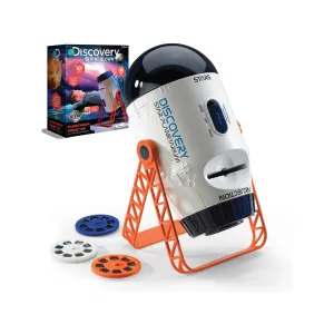 Discovery Kids 1013631 2-In-1 Reversible Planetarium Space Projector 360-Degree Rotation Moving Stars