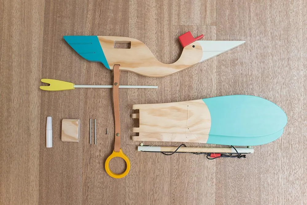 Eguchi Bird Wooden Mobile
