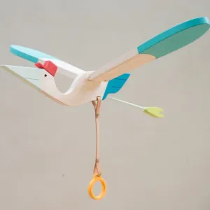 Eguchi Bird Wooden Mobile