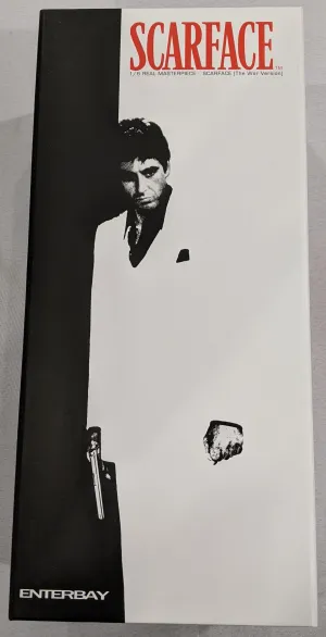 Enterbay Real Masterpiece 1/6 Scarface Tony Montana (The War Ver.) Sixth Scale Action Figure *Open Box*