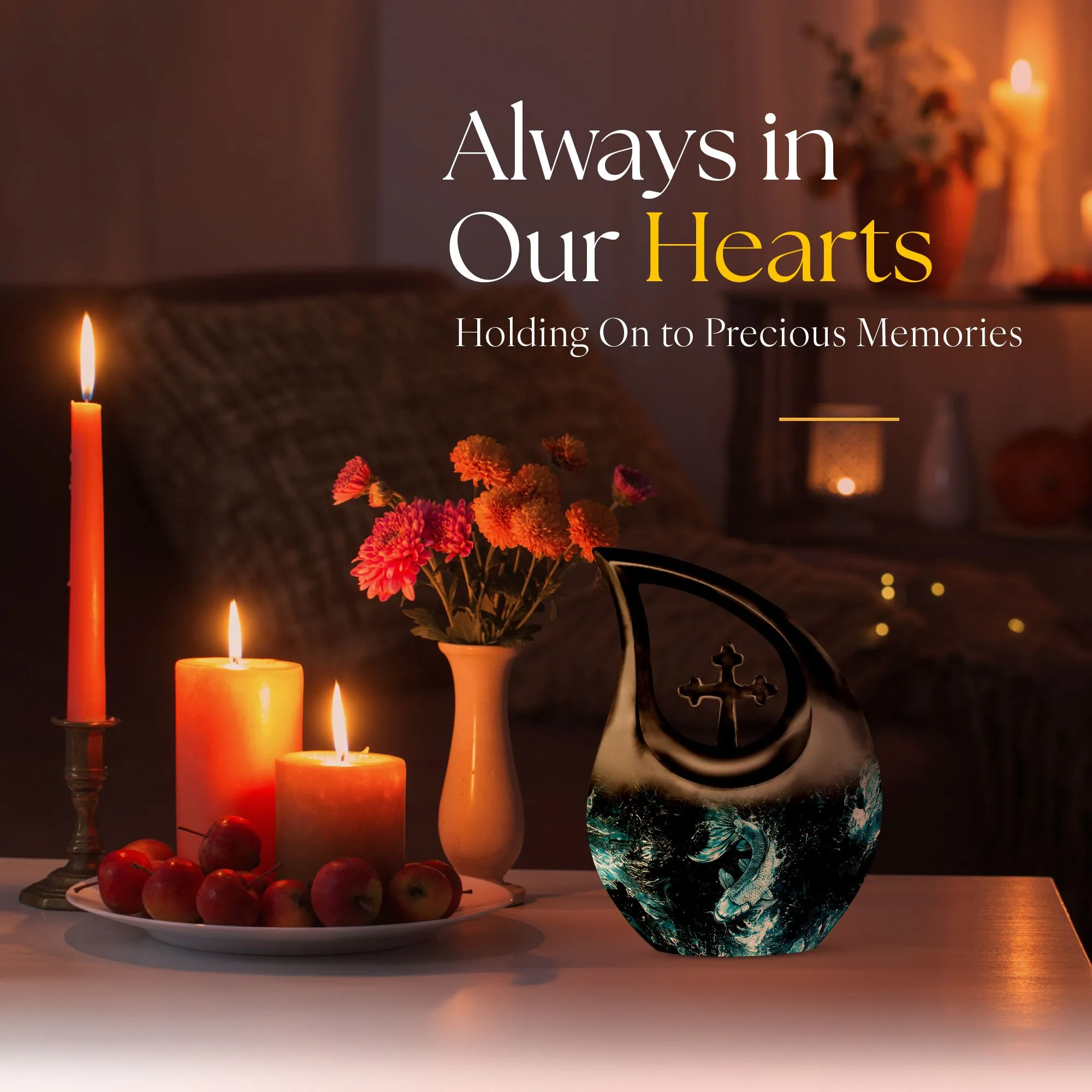 Fish Urn Memorial- Personalized Container For Human Ashes