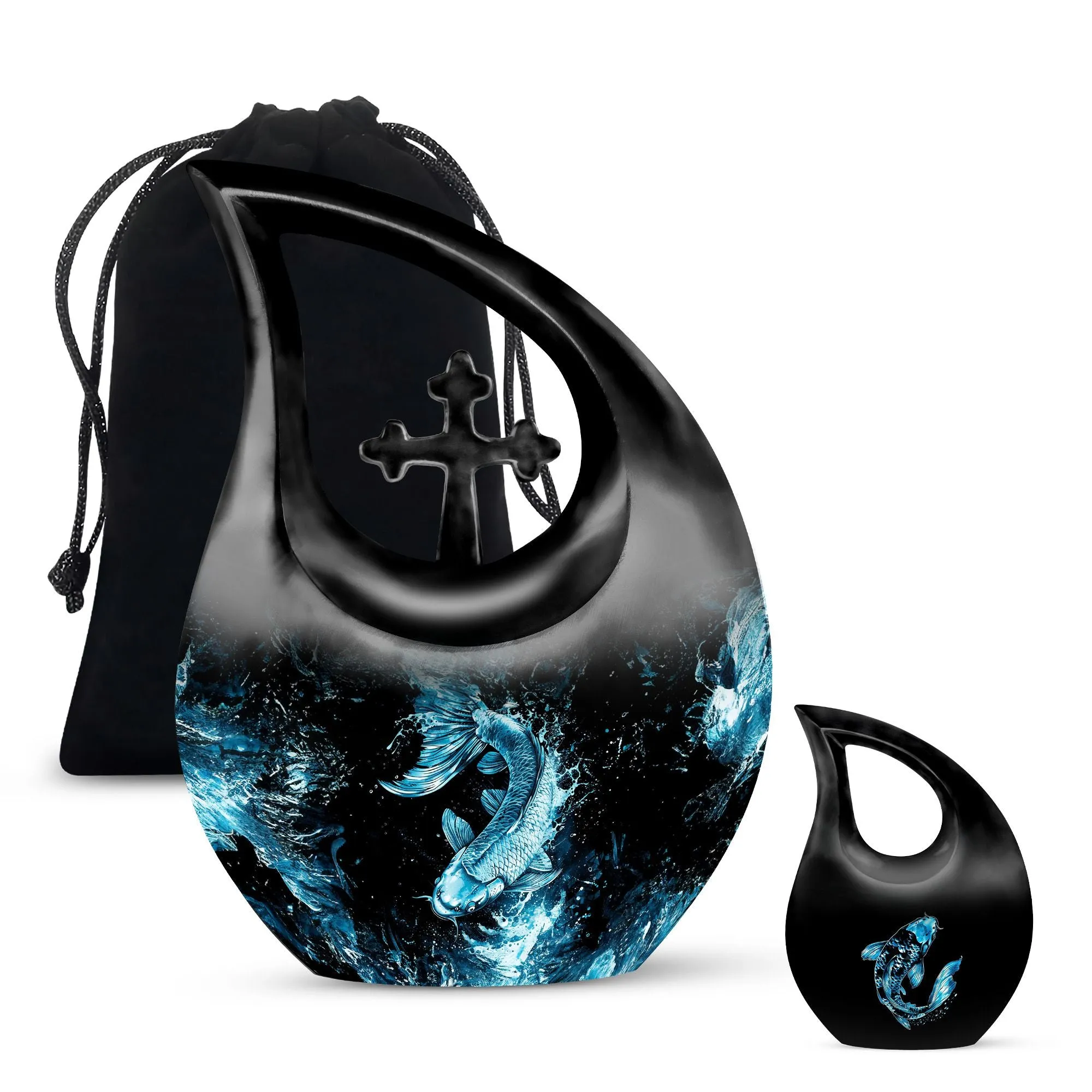 Fish Urn Memorial- Personalized Container For Human Ashes