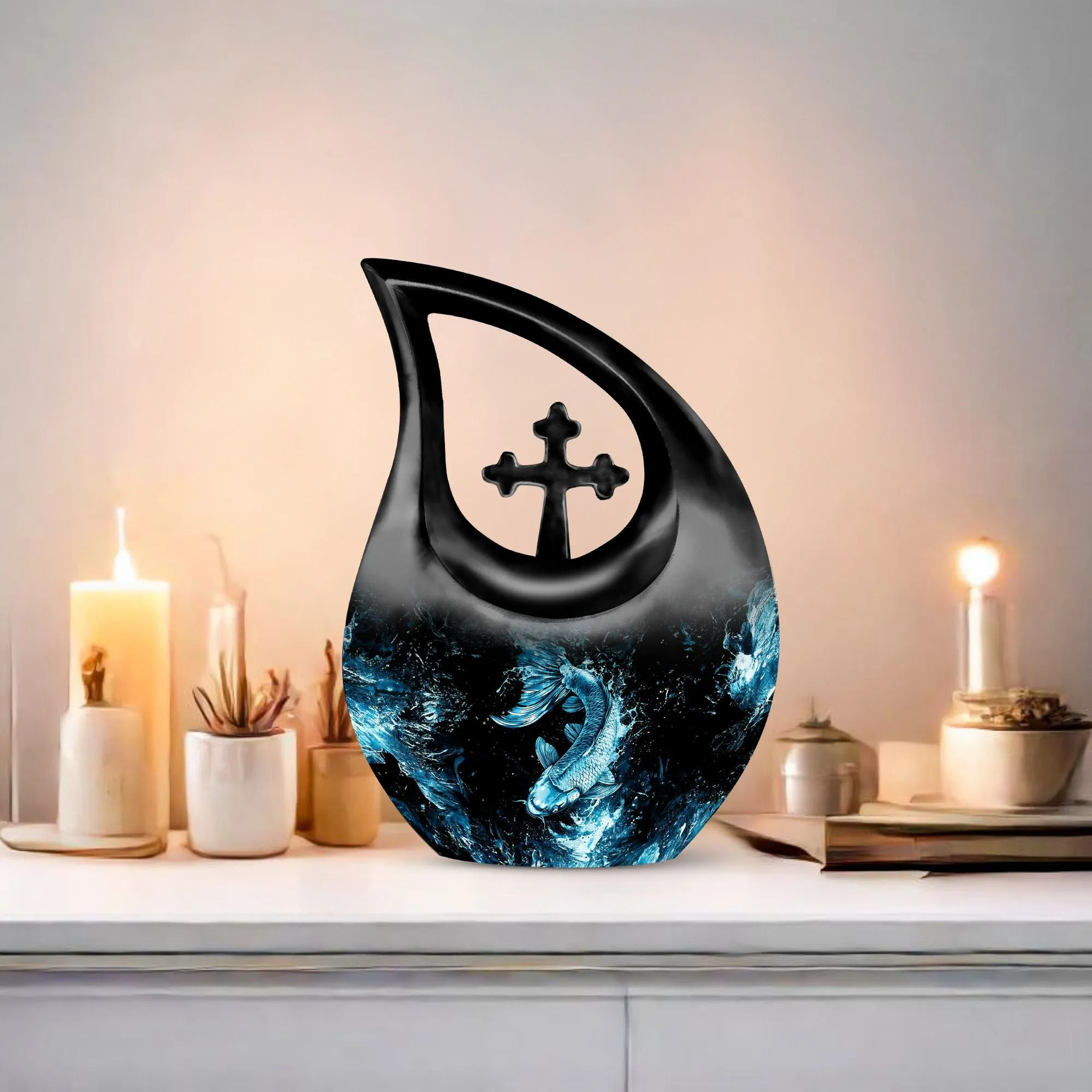 Fish Urn Memorial- Personalized Container For Human Ashes