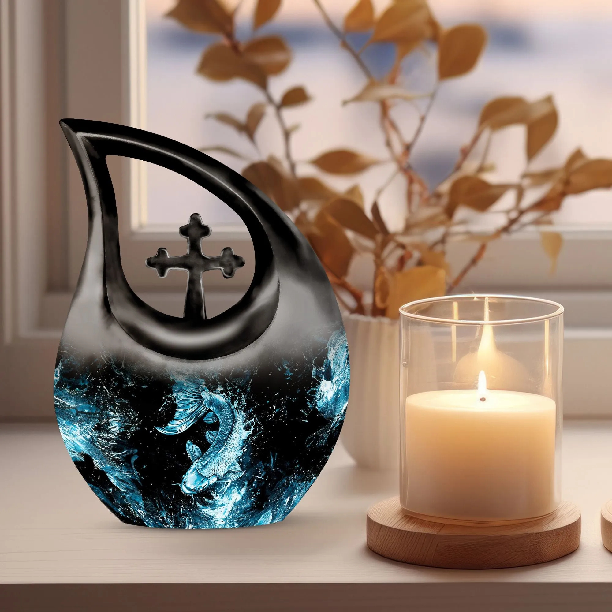 Fish Urn Memorial- Personalized Container For Human Ashes