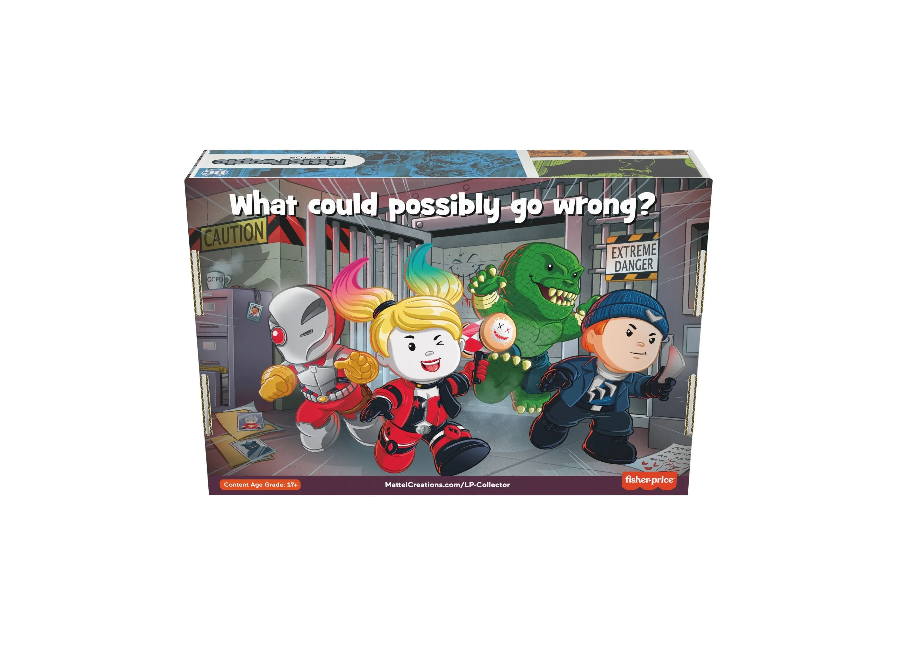 Fisher-Price Little People Collector Suicide Squad 2.5" Figure Set, 4 Characters