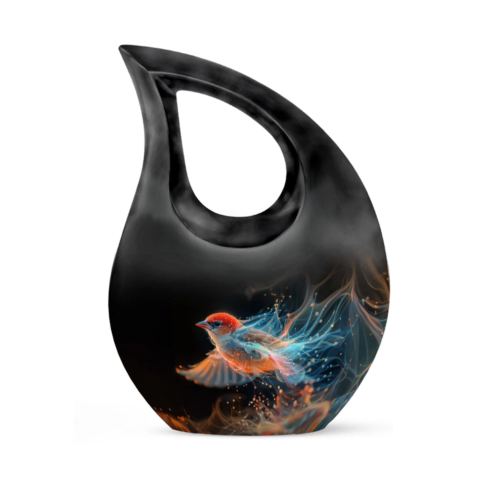 Flame Songbird Urn: Containers Cremation Urn For Human Ashes
