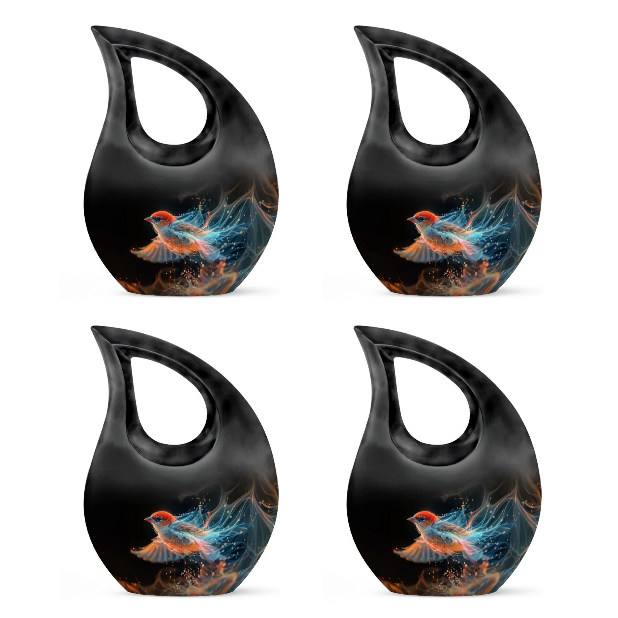 Flame Songbird Urn: Containers Cremation Urn For Human Ashes