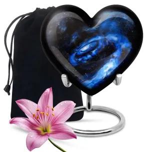Galaxy Urn Cremation Keepsake - Funeral Emblem for Women