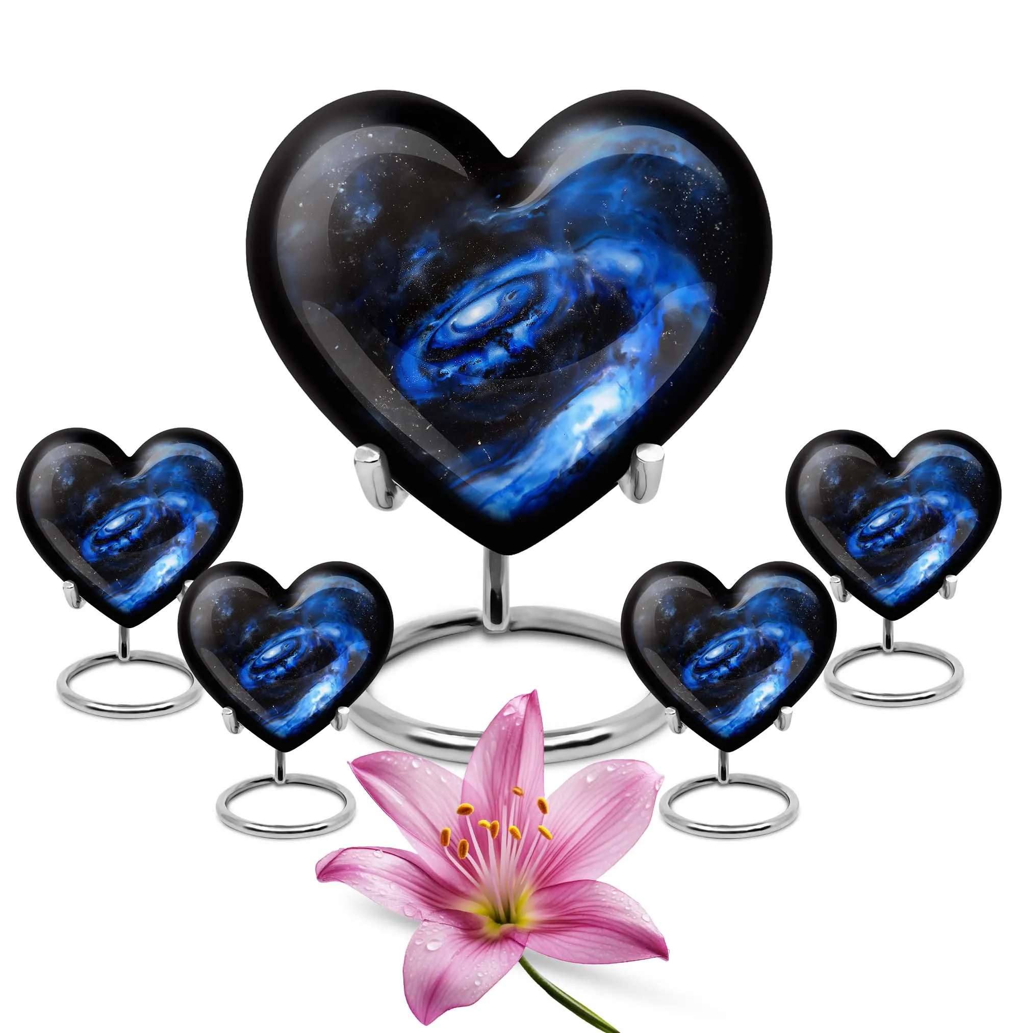Galaxy Urn Cremation Keepsake - Funeral Emblem for Women