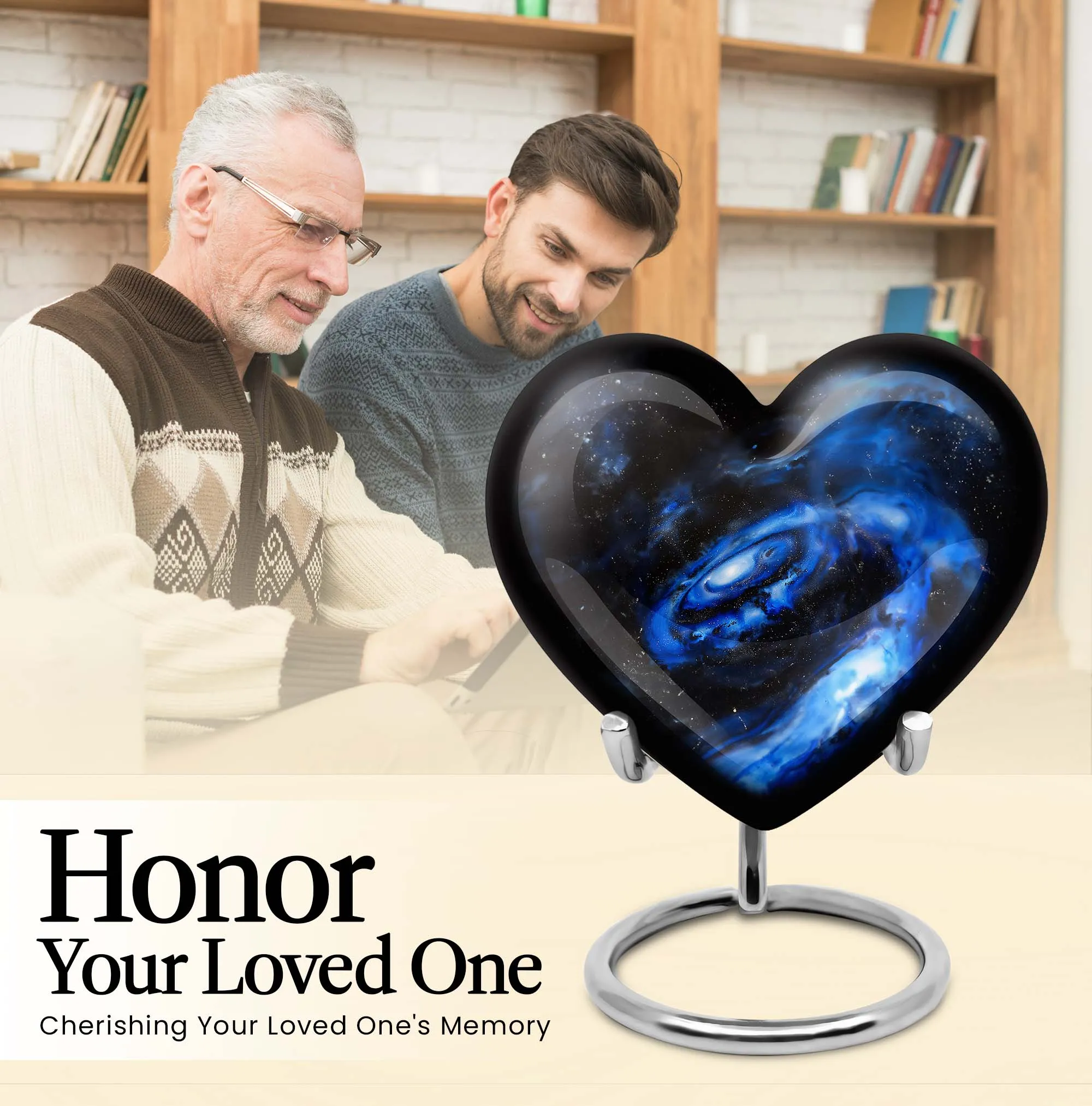 Galaxy Urn Cremation Keepsake - Funeral Emblem for Women