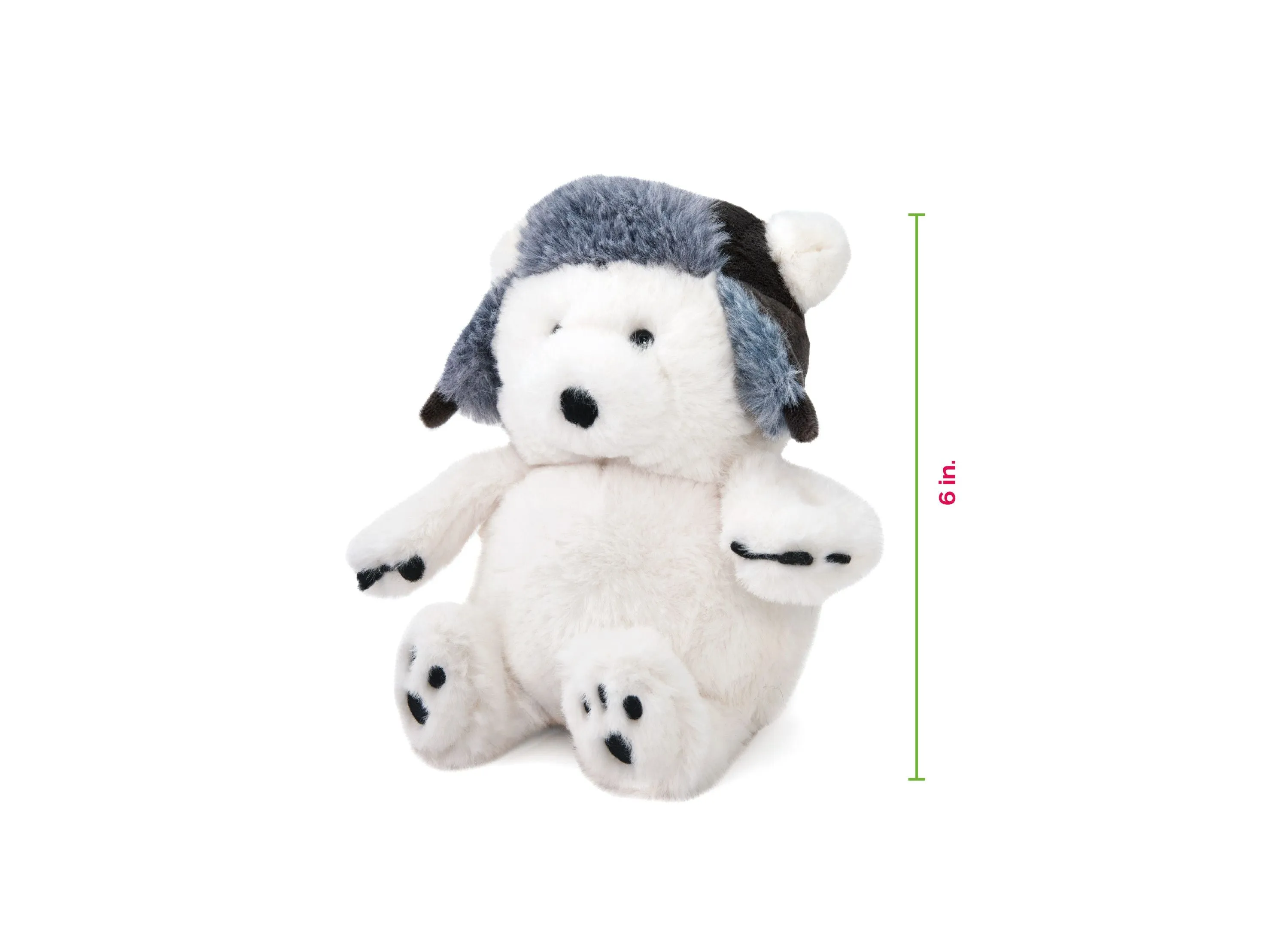 Geoffrey's Toy Box Exclusive 6-inch Winter Polar Bear Plush with Hat