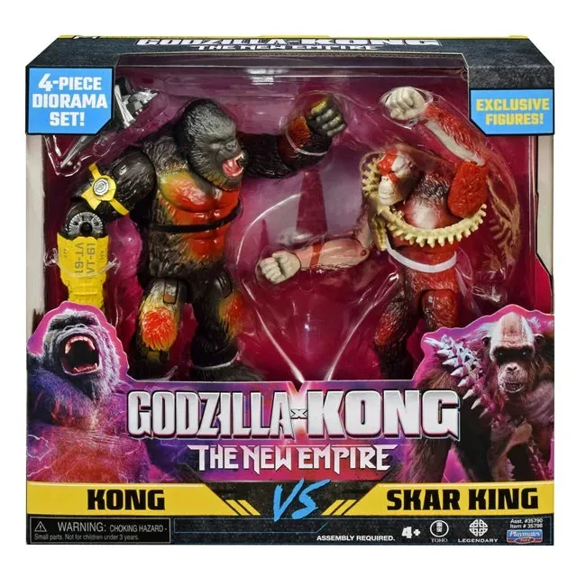 Godzilla x Kong 35796 Kong vs Skar King 6" Figures, 2-Pack