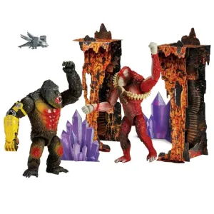 Godzilla x Kong 35796 Kong vs Skar King 6" Figures, 2-Pack