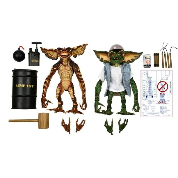 Gremlins 6 Inch Ultimate Demolition Action Figure, 2-Pack