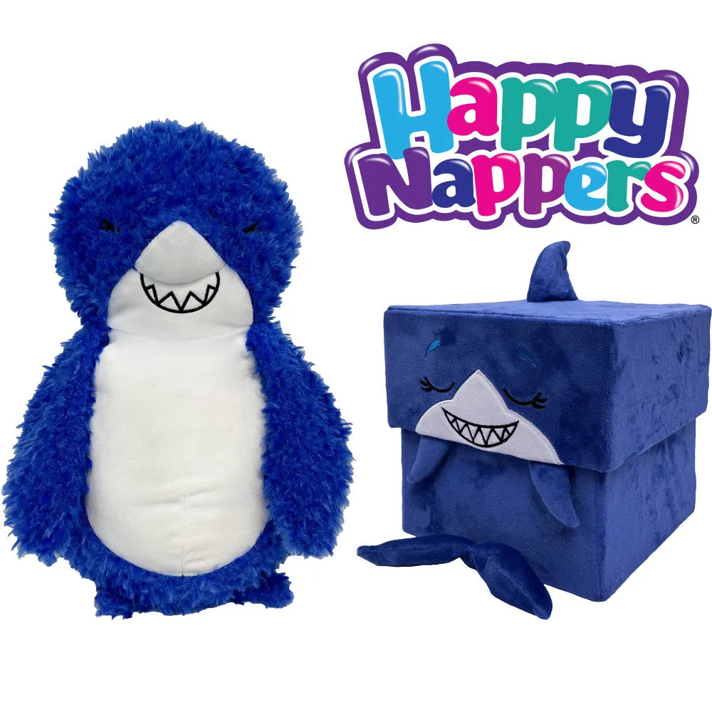 Happy Nappers Adorable Storables 15-inch Plush Shark - Blue & White