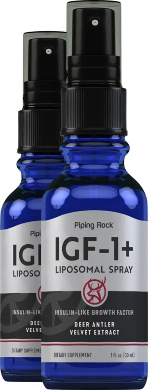 IGF Deer Antler Velvet Spray, Extra Strength, 1 fl oz (30 mL) Spray Bottle, 2  Spray Bottles