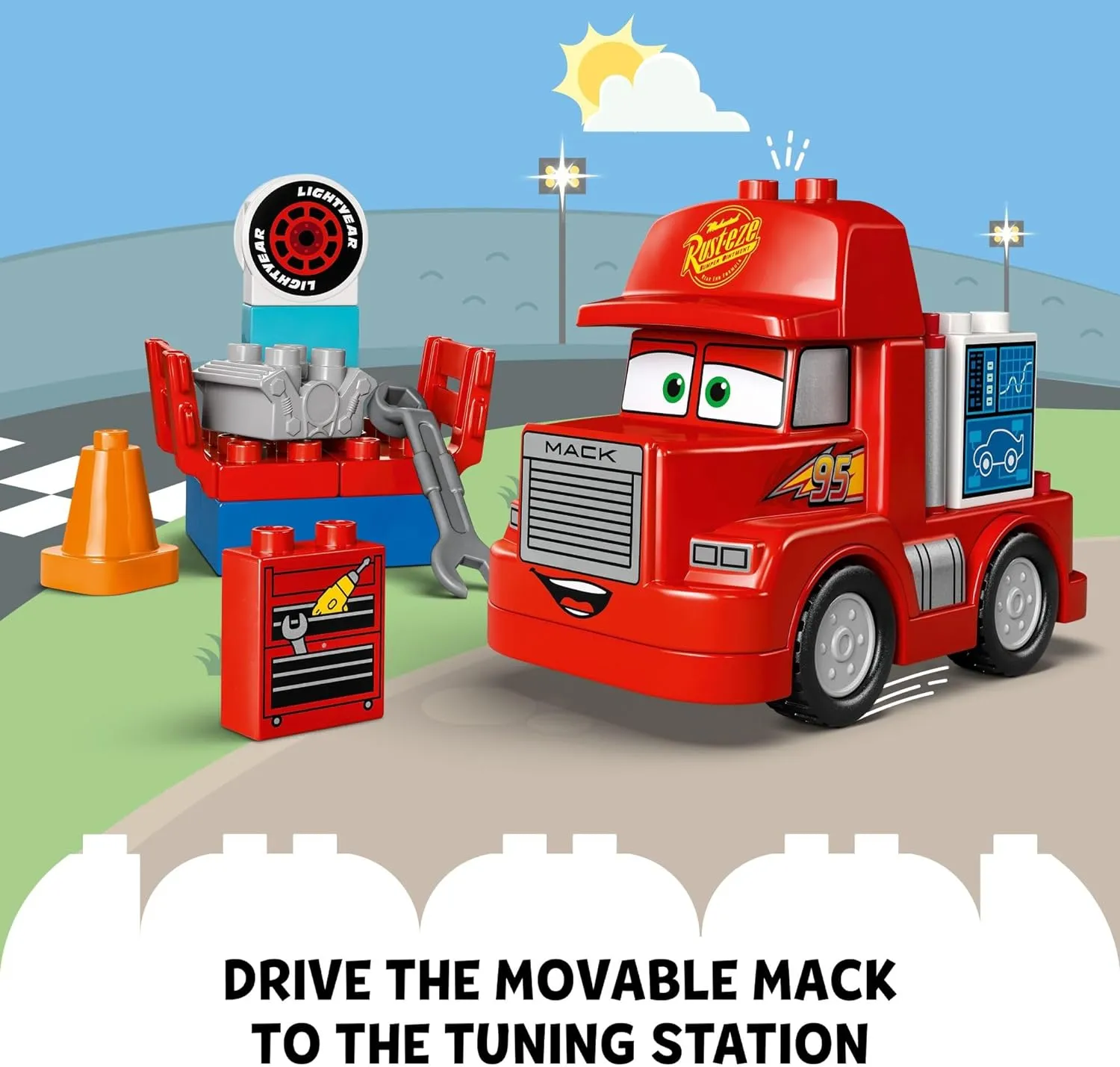 Lego 10417 - Duplo Mack at the Race