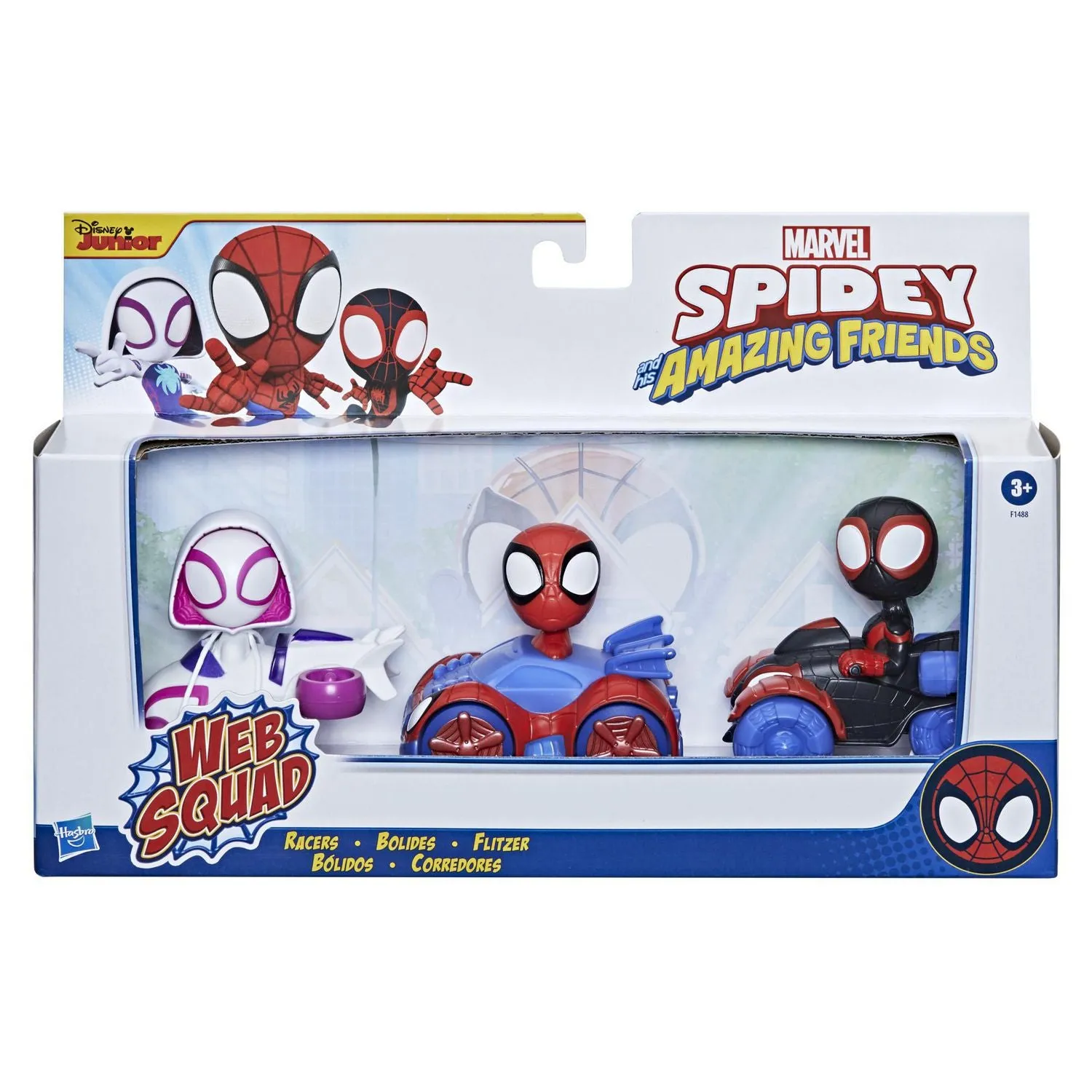 Marvel F1488 Spidey and His Amazing Friends Web Squad Racers Multipack