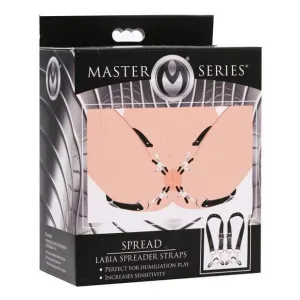 Master Series - Spread Labia Spreader with Clamps (Black)