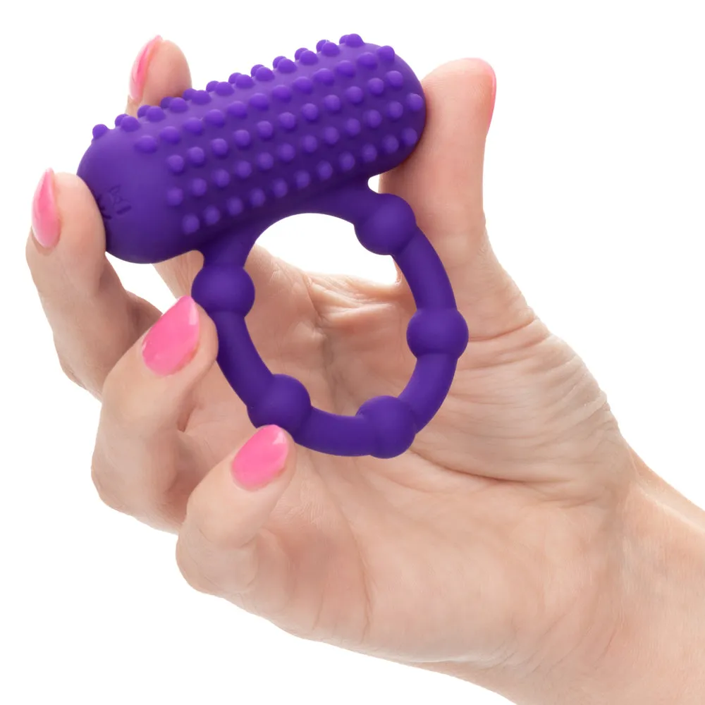 Maximus 5-Bead Rechargeable Vibrating Silicone Cock Ring