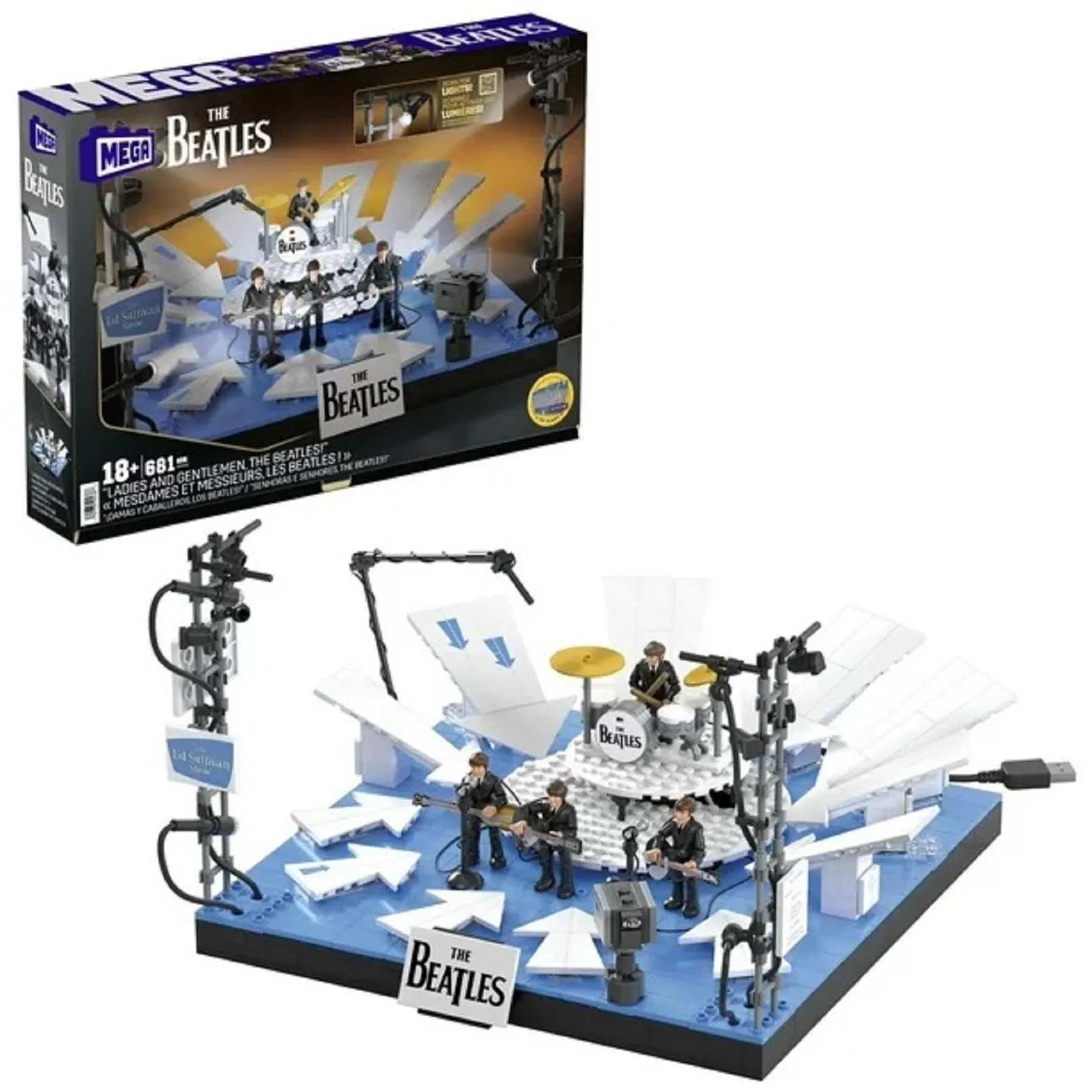 MEGA the Beatles Building Toy Kit with Lights