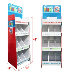 Merchandising Fixture - Corrugated So Much Fun Toy Bin Floor Display ONLY 975280