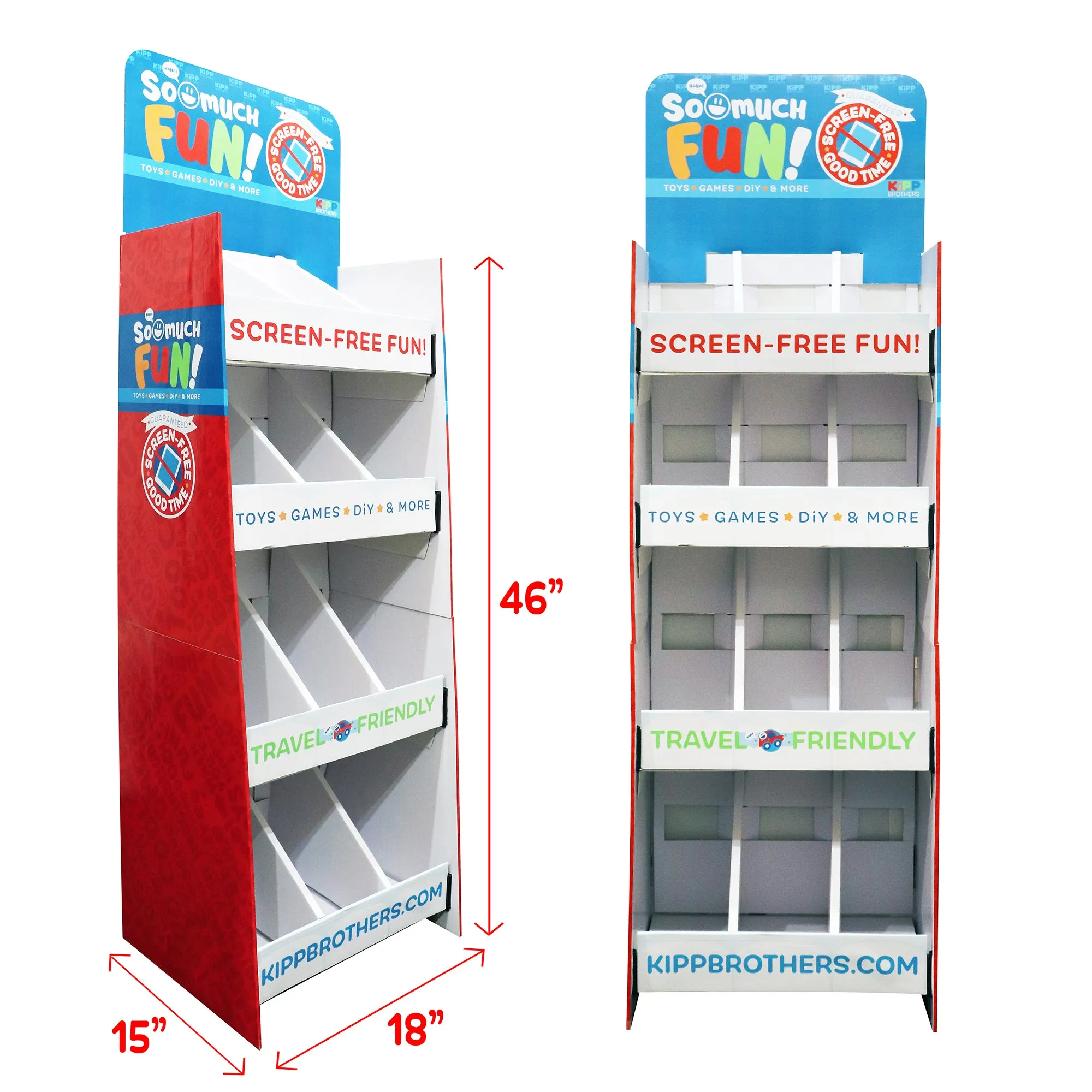 Merchandising Fixture - Corrugated So Much Fun Toy Bin Floor Display ONLY 975280