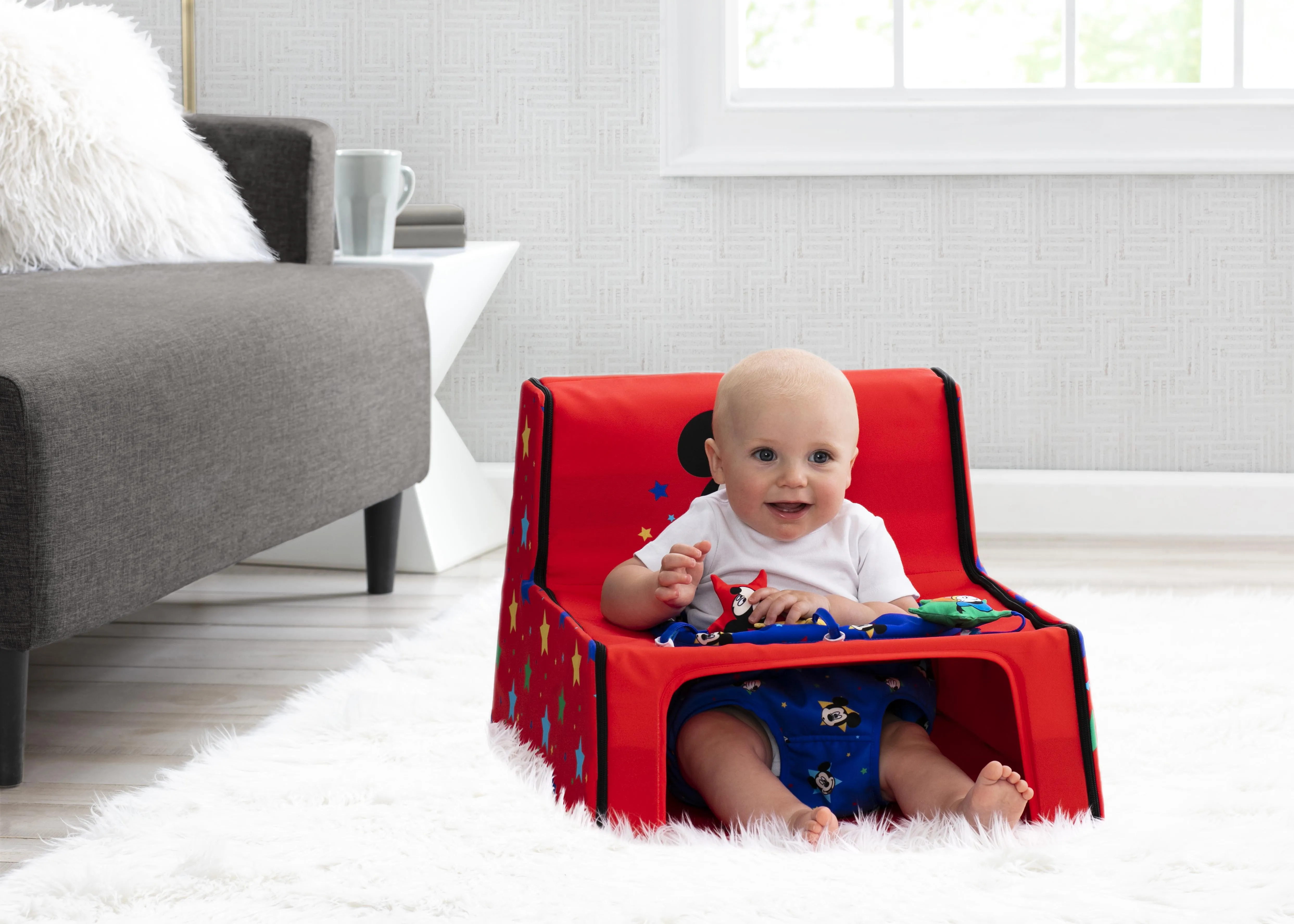 Mickey Mouse Sit N Play Portable Activity Seat for Babies