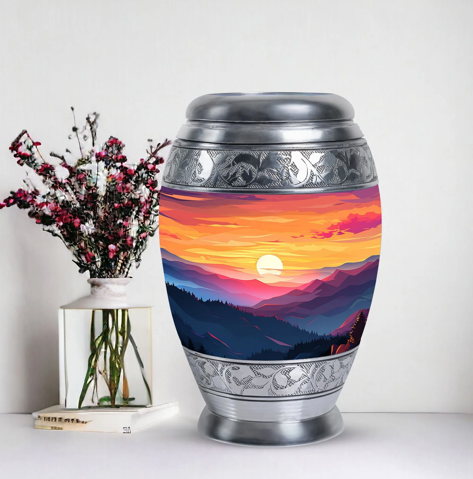Mountains Large Funeral Urns – Cremation & Burial Ash Holders