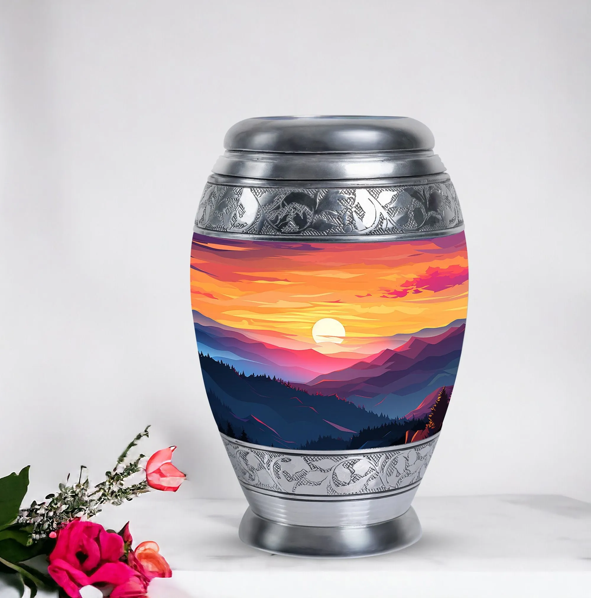 Mountains Large Funeral Urns – Cremation & Burial Ash Holders