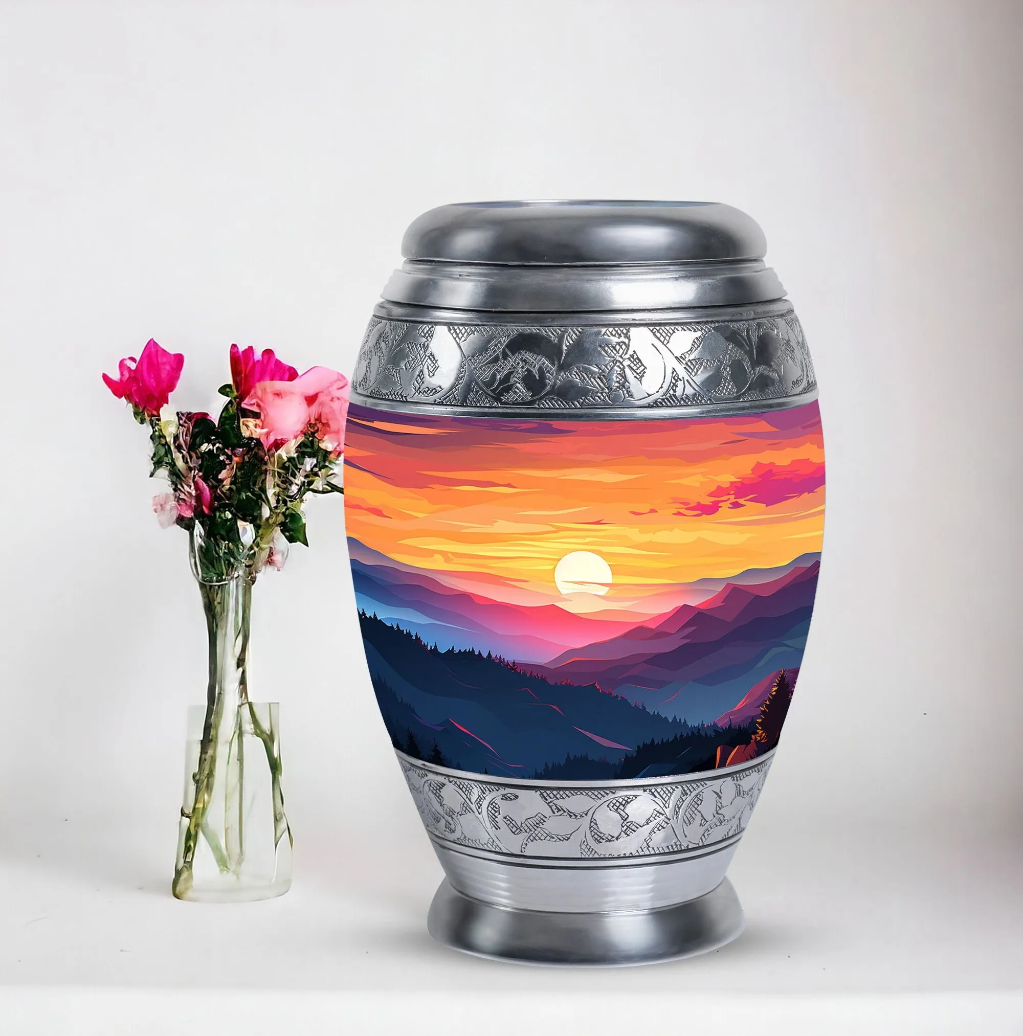 Mountains Large Funeral Urns – Cremation & Burial Ash Holders