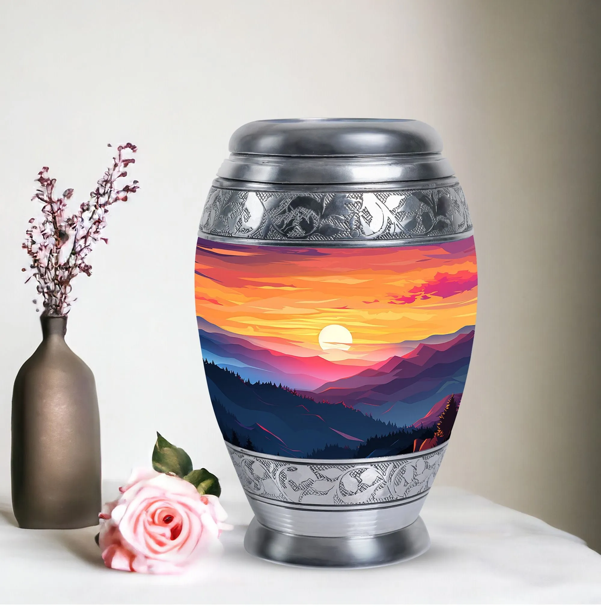 Mountains Large Funeral Urns – Cremation & Burial Ash Holders