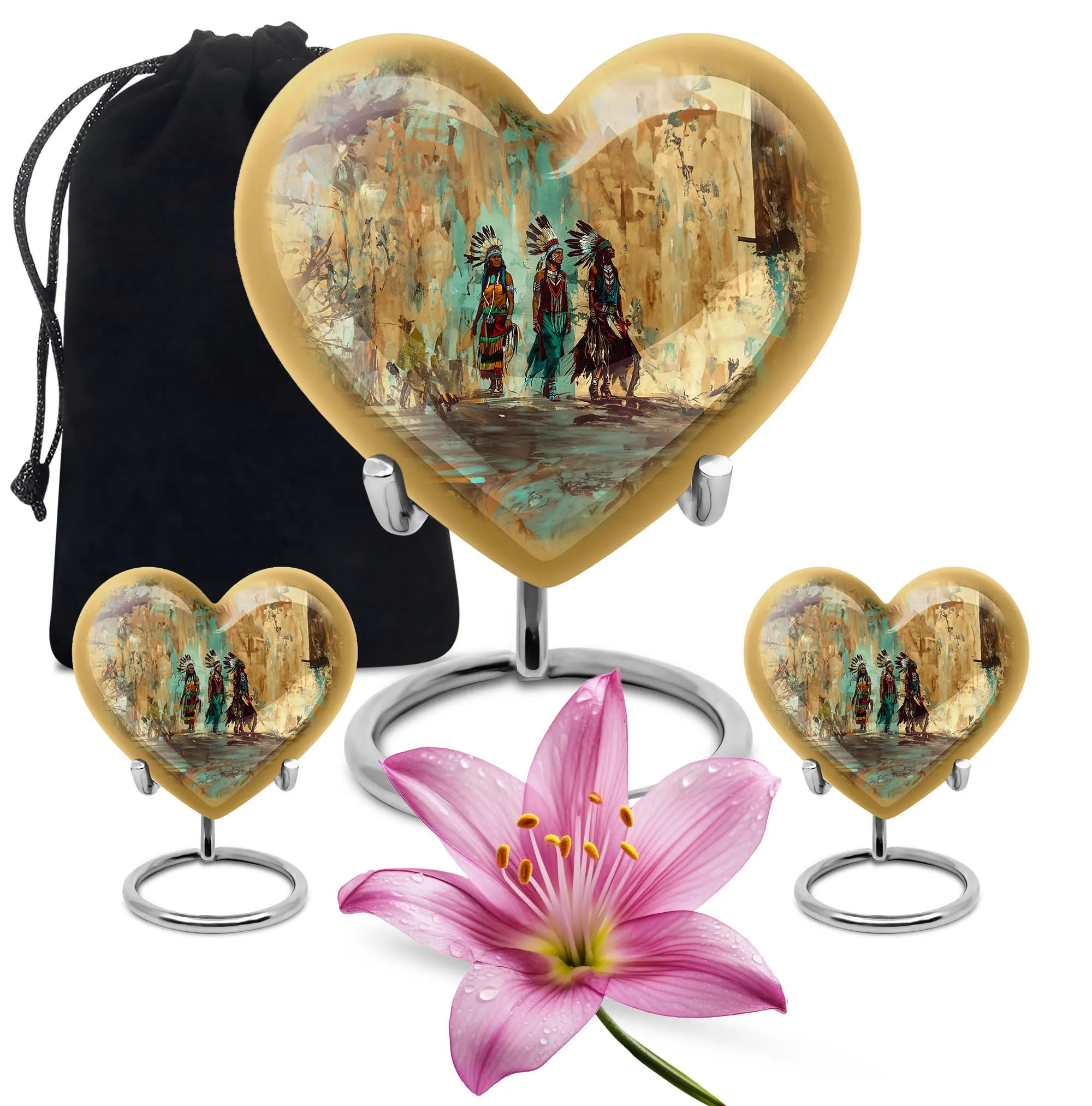 Native American Inspirations - The Abstract Heart Urn