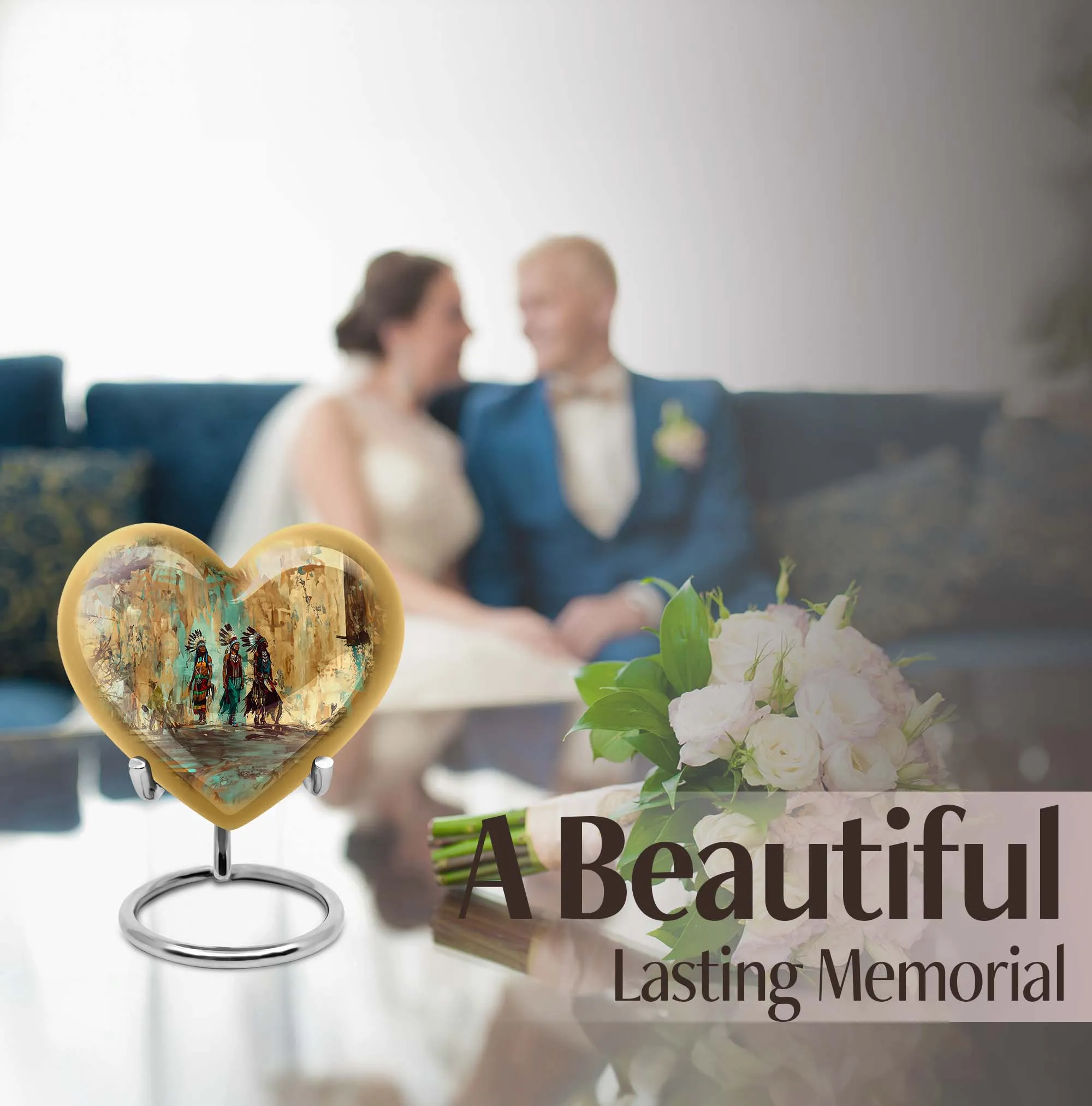 Native American Inspirations - The Abstract Heart Urn