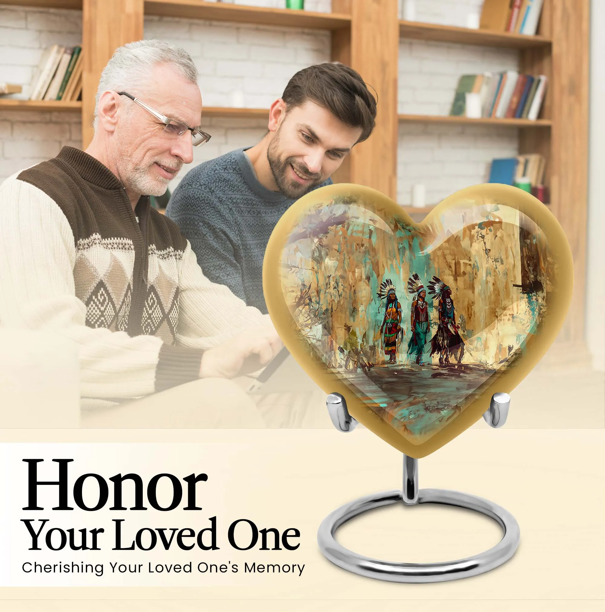 Native American Inspirations - The Abstract Heart Urn