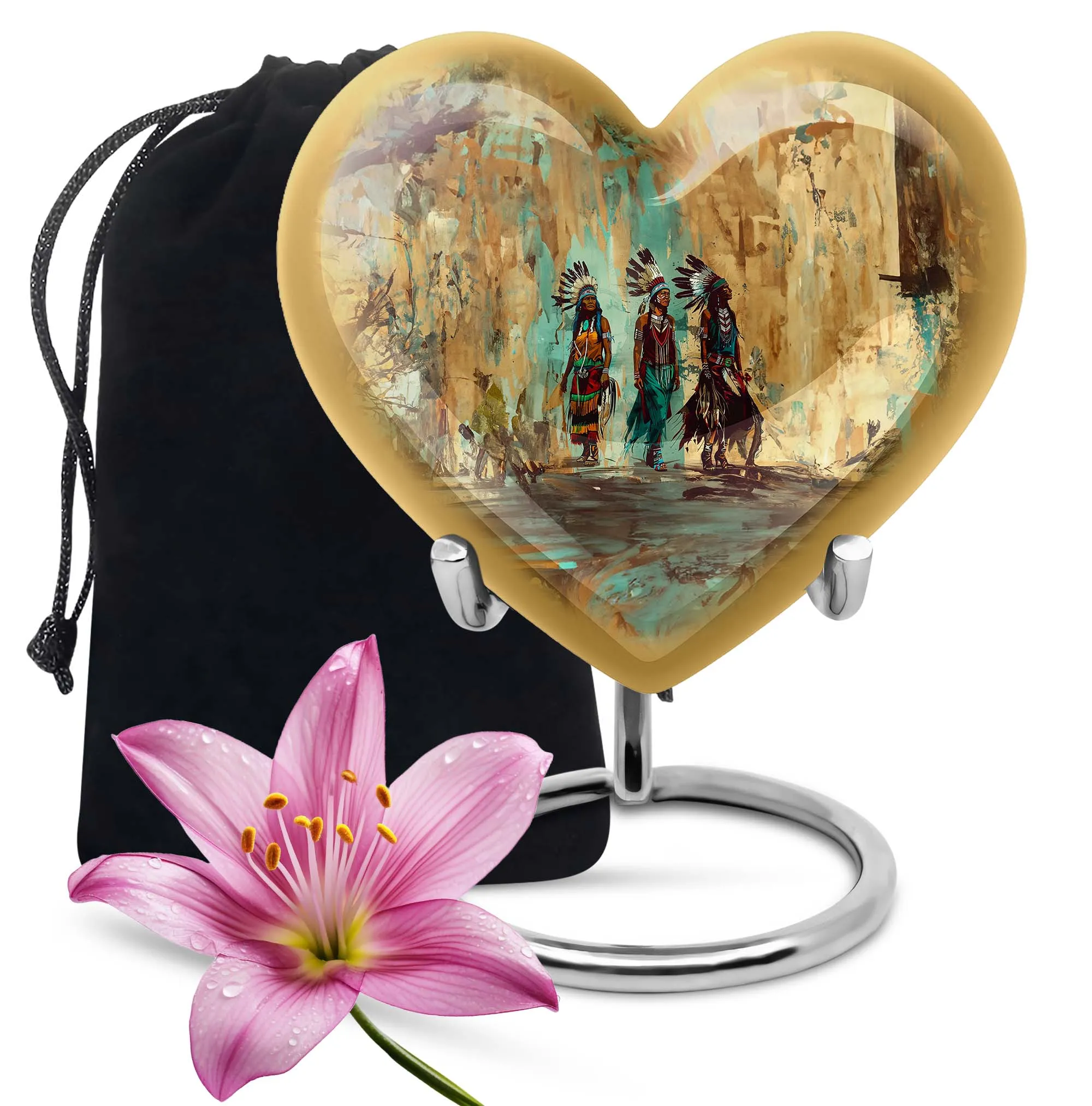 Native American Inspirations - The Abstract Heart Urn